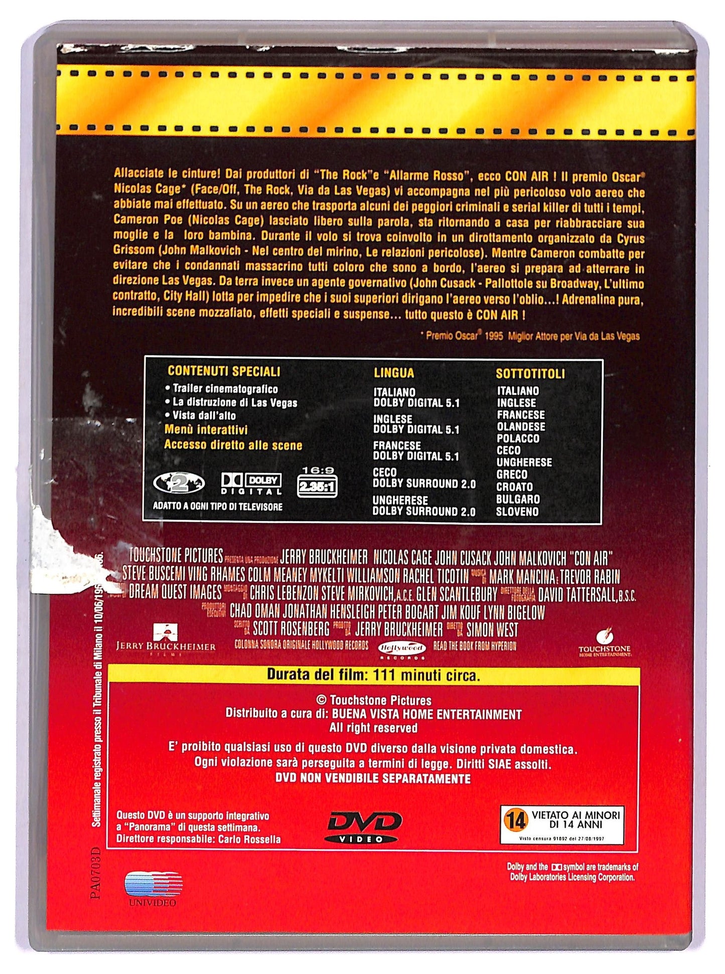 EBOND Con Air EDITORIALE DVD D759903