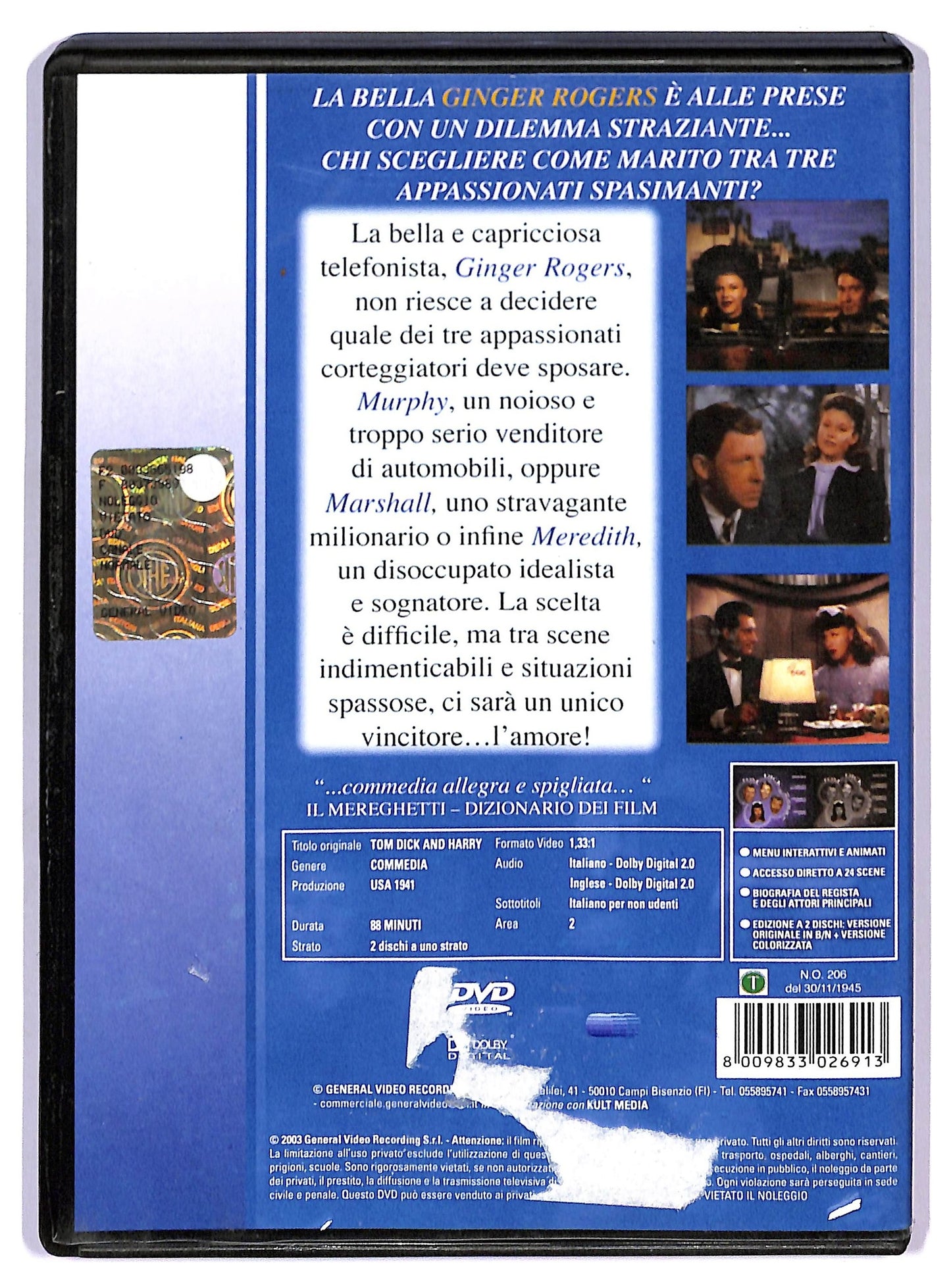 EBOND tom dick and harry EDIZIONE SPECIALE 2 dvd DVD D759906