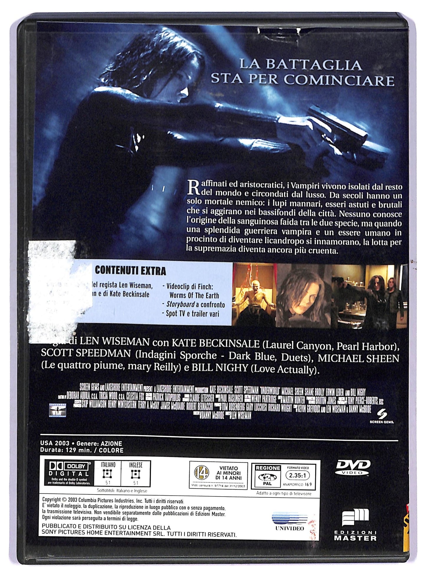 EBOND Underworld EDITORIALE DVD D759907