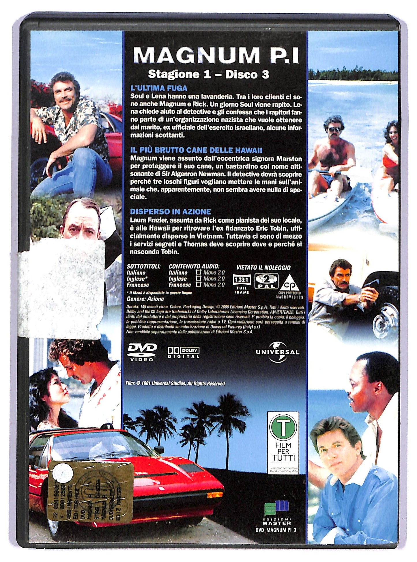 EBOND magnum P.I stagione 1 disco 2 EDITORIALE DVD D759915