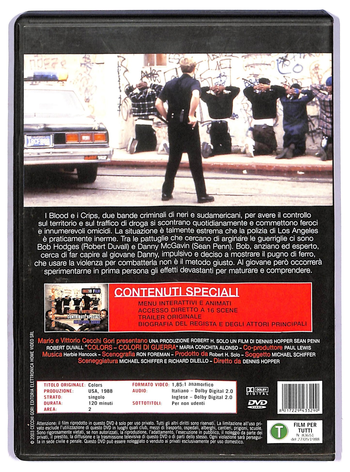 EBOND Colors Colori Di Guerra Con Robert Duvall, Sean Penn DVD D759916