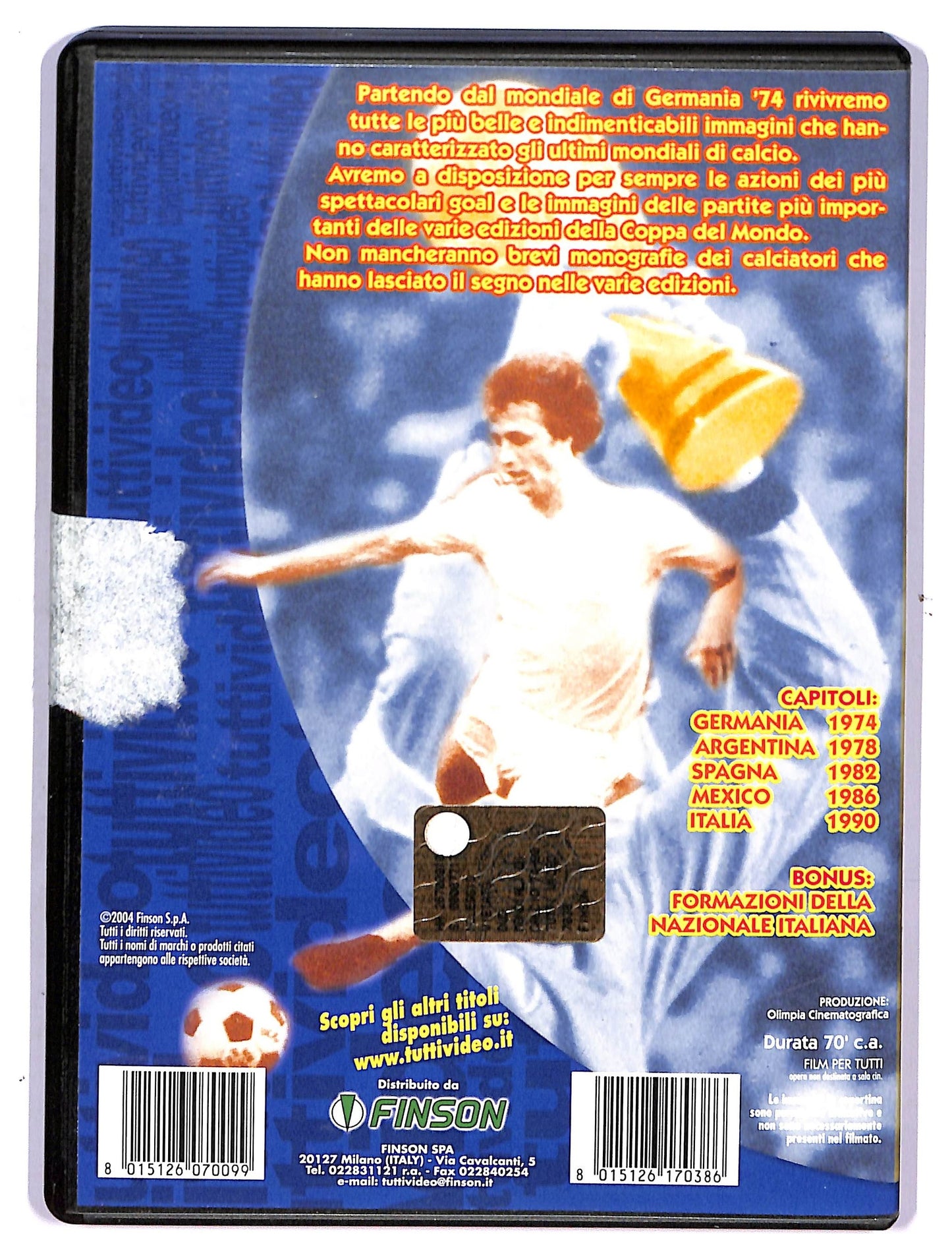 EBOND I Mondiali Di Calcio Da Germania 74 a Italia 90 EDITORIALE DVD D759919