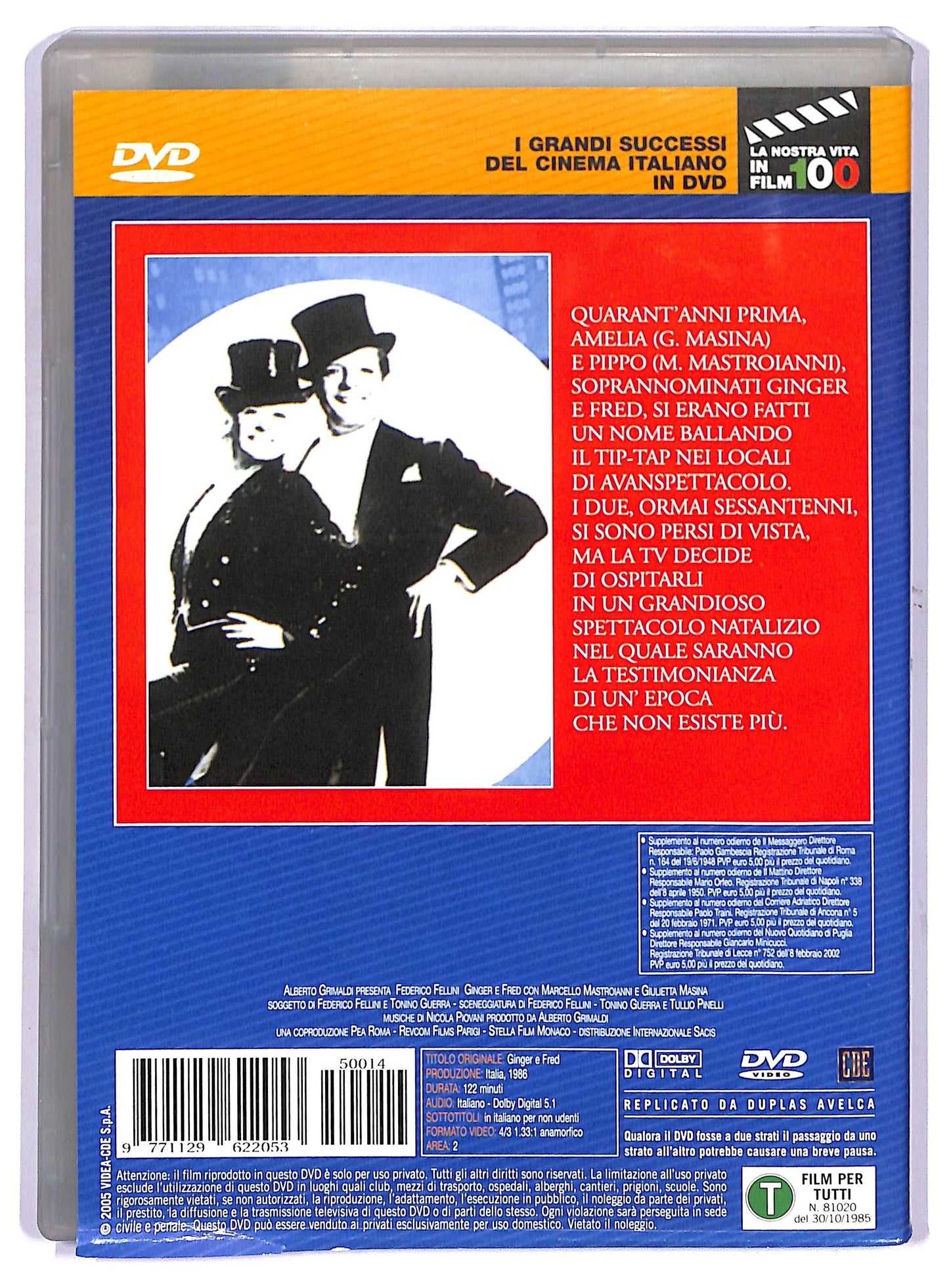 EBOND Ginger e Fred DVD Editoriale D759930