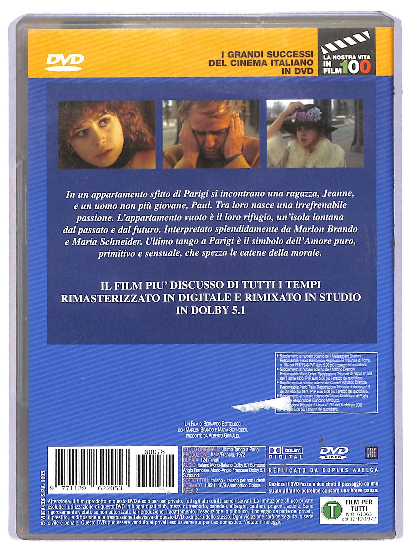 EBOND Ultimo Tango a Parigi DVD Editoriale D759955