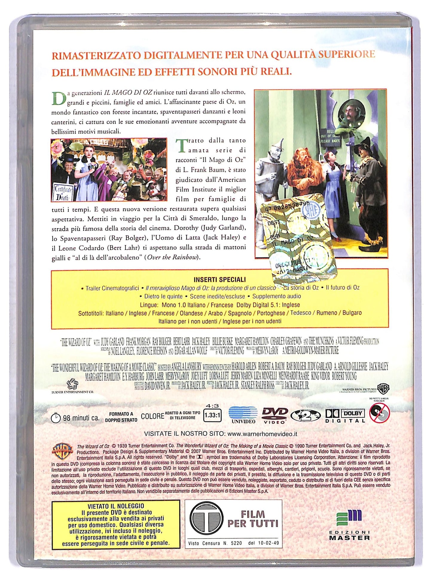 EBOND Il mago di Oz EDITORIALE DVD D760002