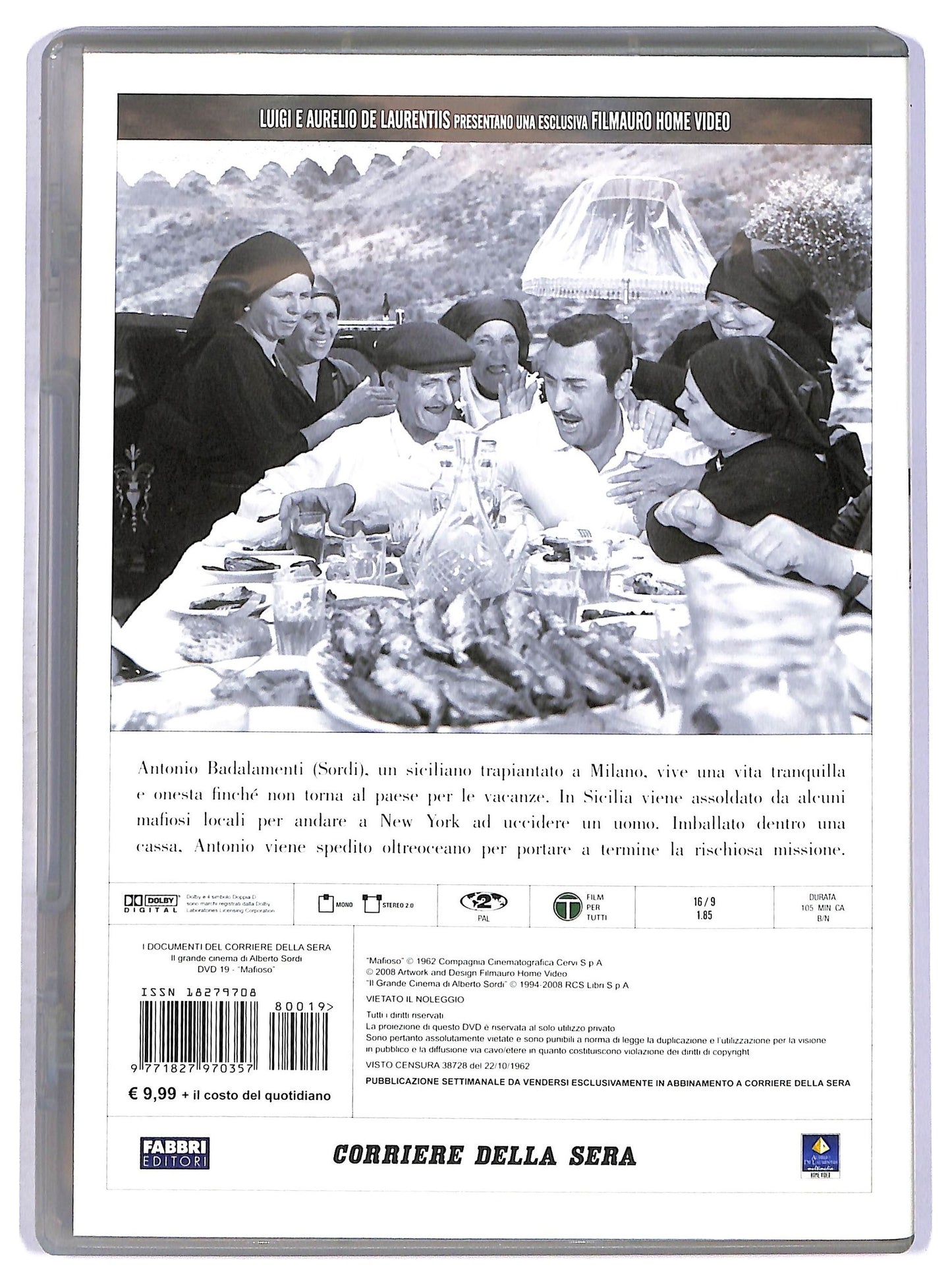 EBOND Alberto Sordi Vol.19 - Mafioso EDITORIALE DVD D760014