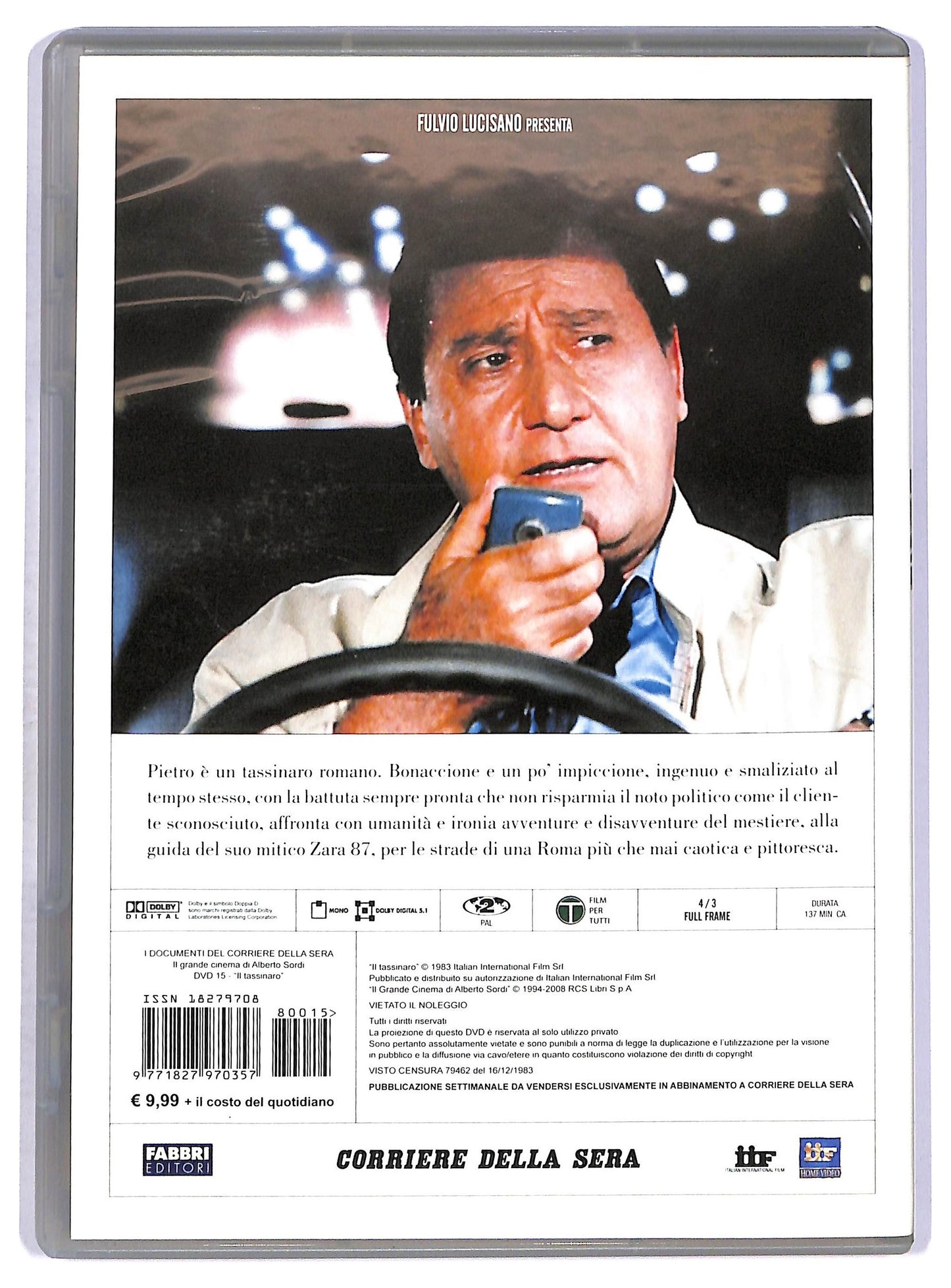 EBOND Alberto Sordi Vol.15 - Il tassinaro EDITORIALE DVD D760021