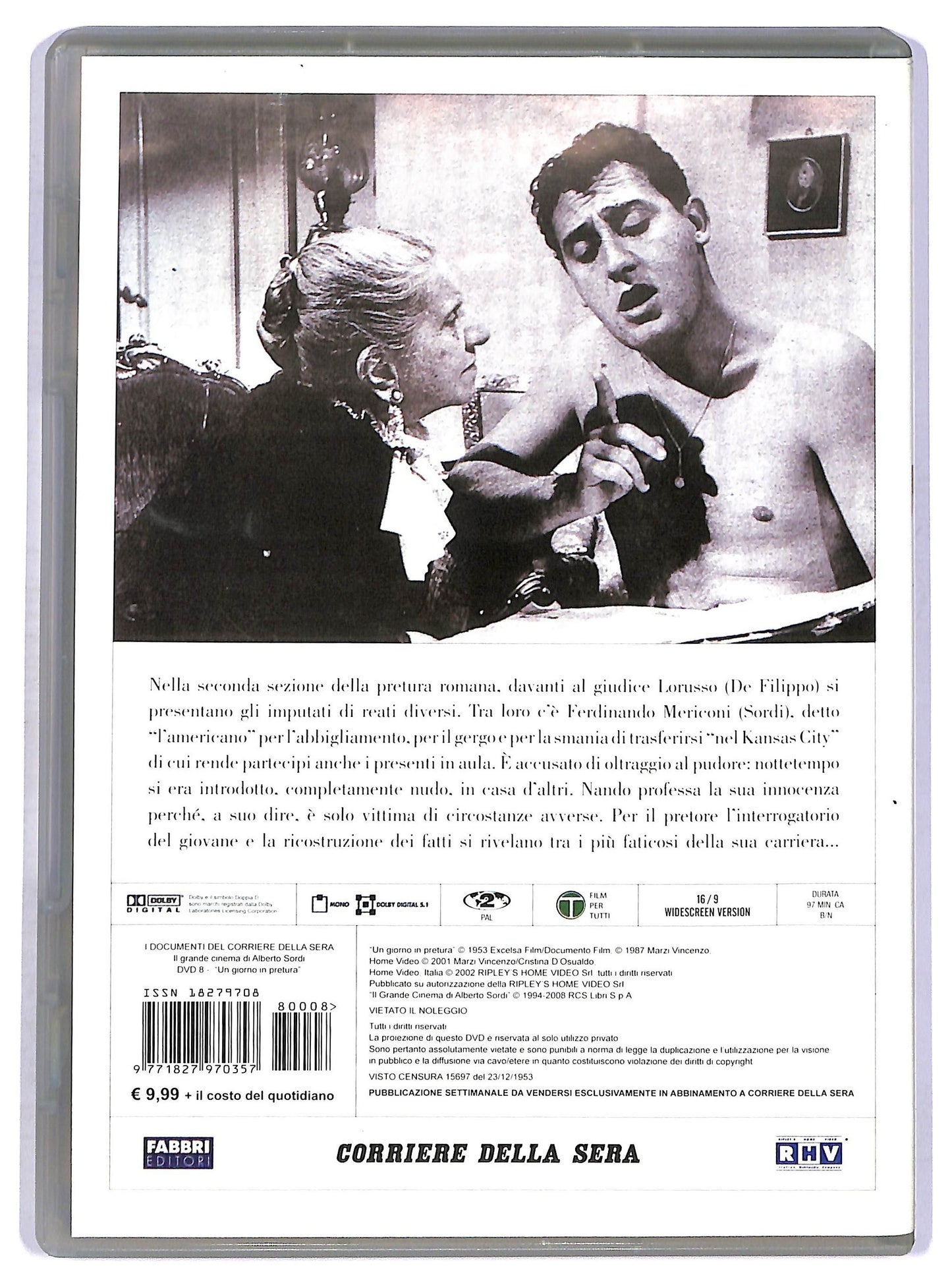 EBOND Alberto Sordi Vol.8 - Un giorno in pretura EDITORIALE DVD D760025