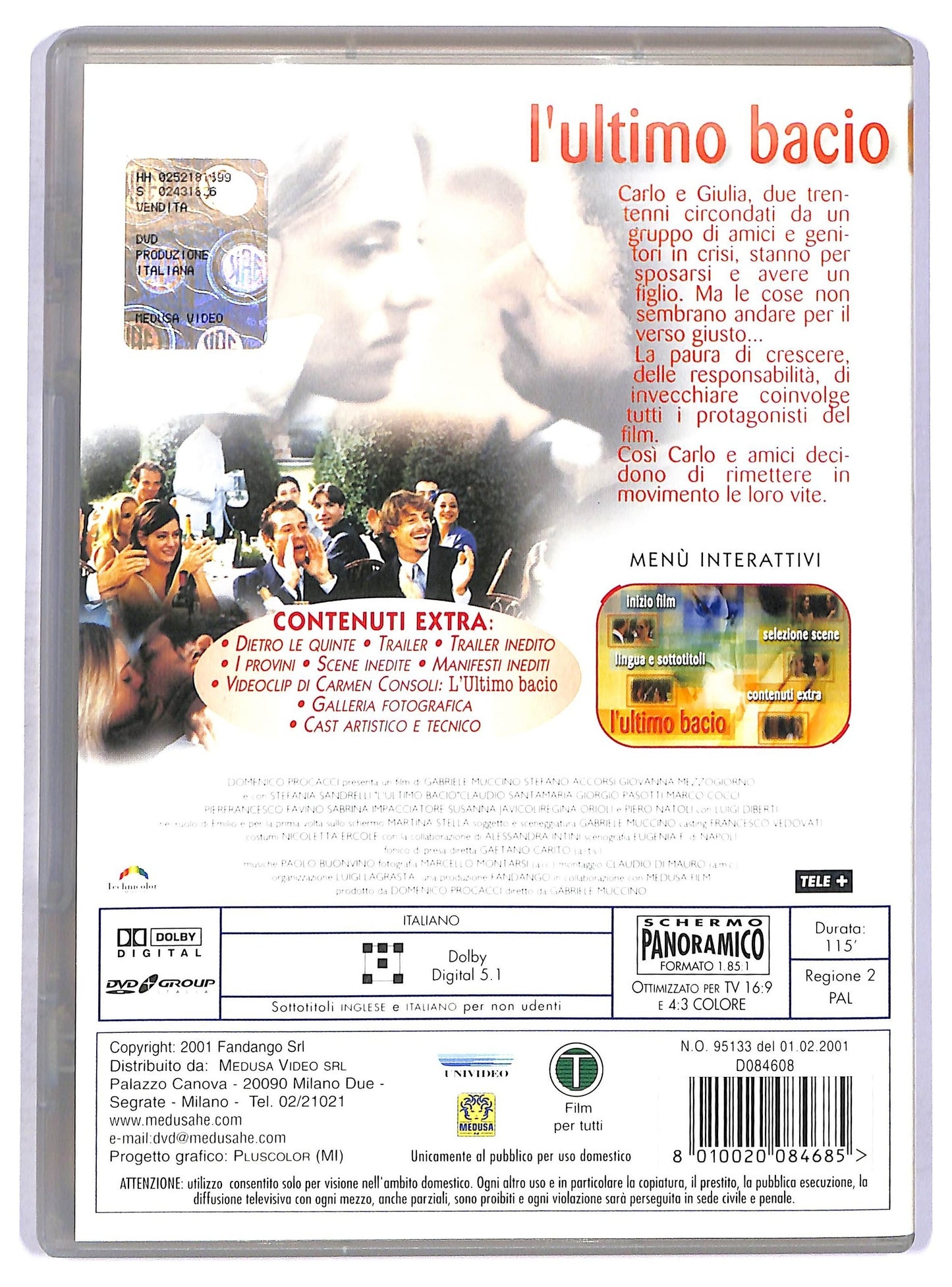 EBOND L'ultimo bacio DVD D760054