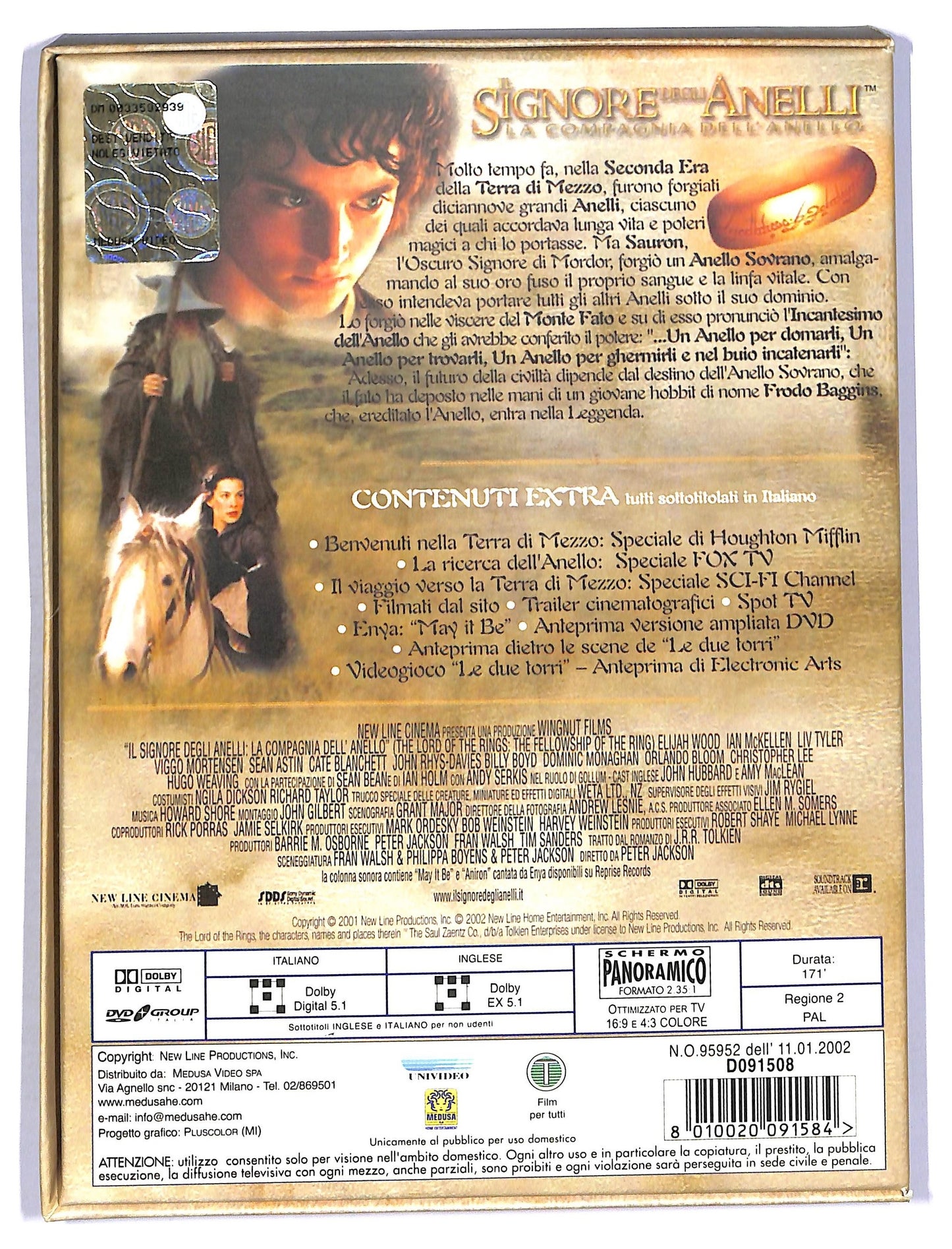 EBOND Il Signore degli Anelli - La Compagnia dell'Anello DVD D760058