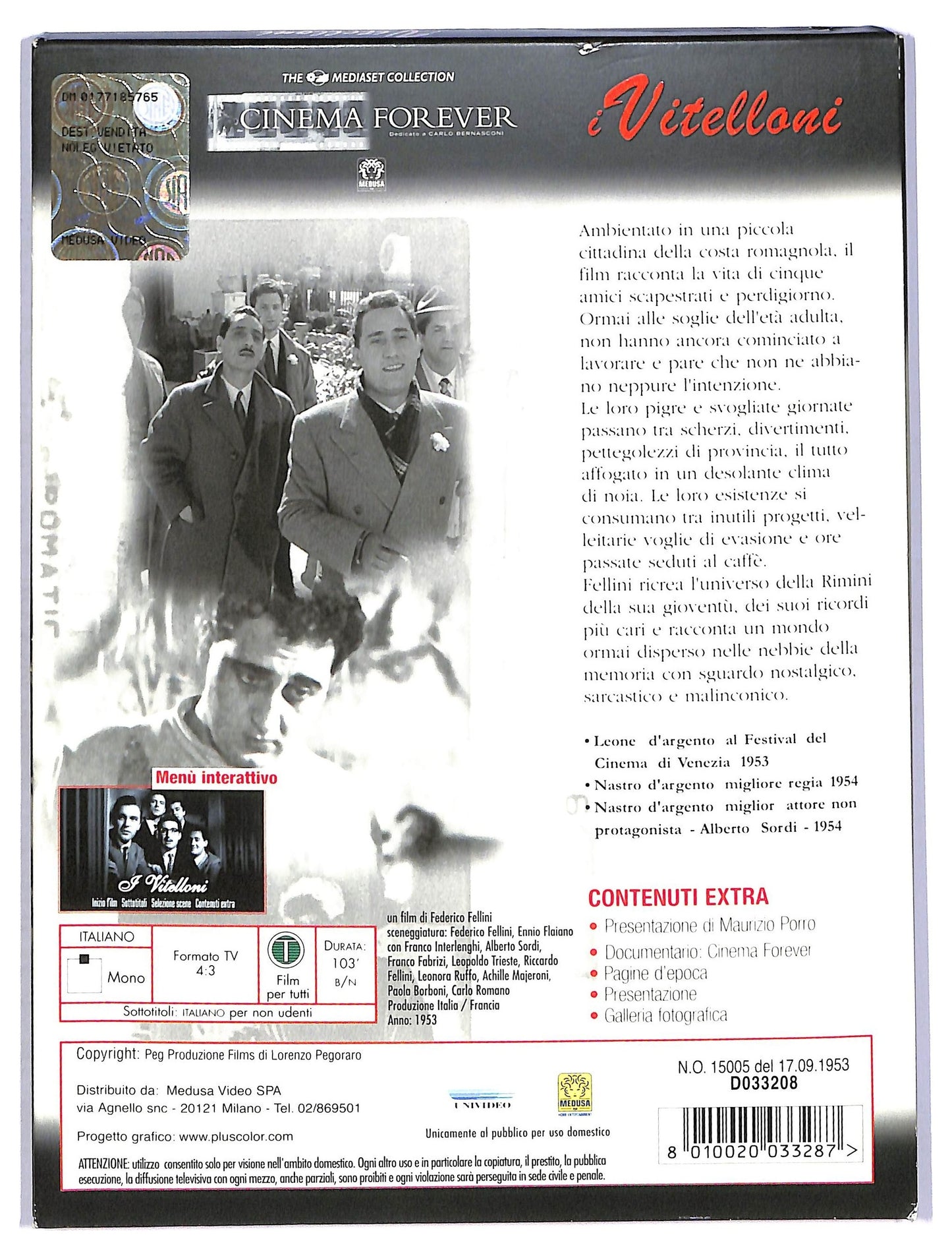 EBOND I vitelloni DIGIPACK DVD D760101