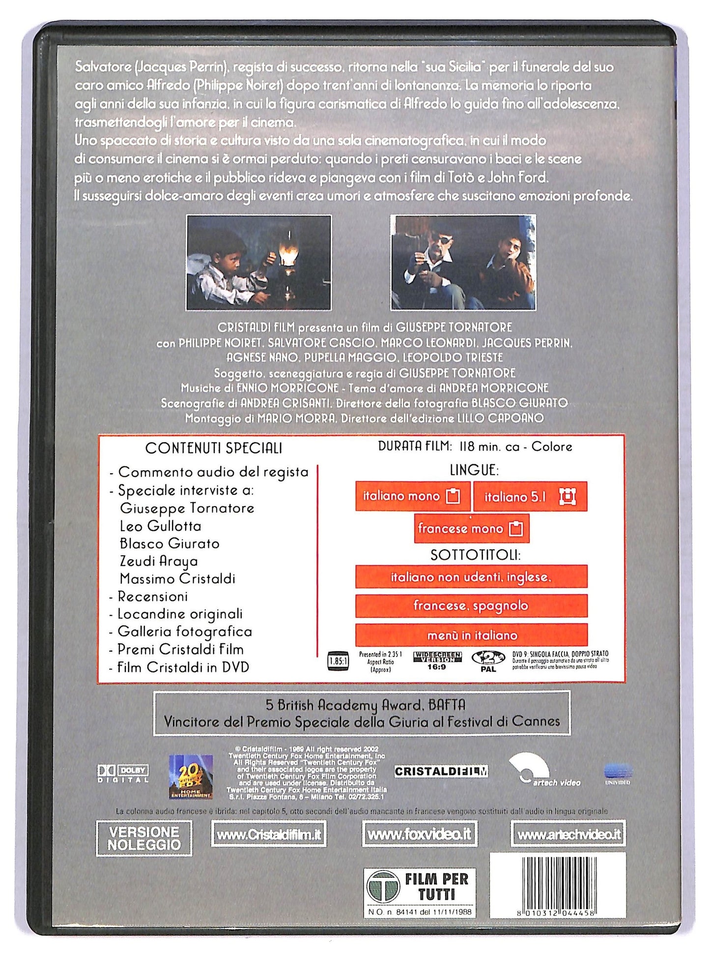 EBOND Nuovo Cinema Paradiso EDITORIALE DVD D760143