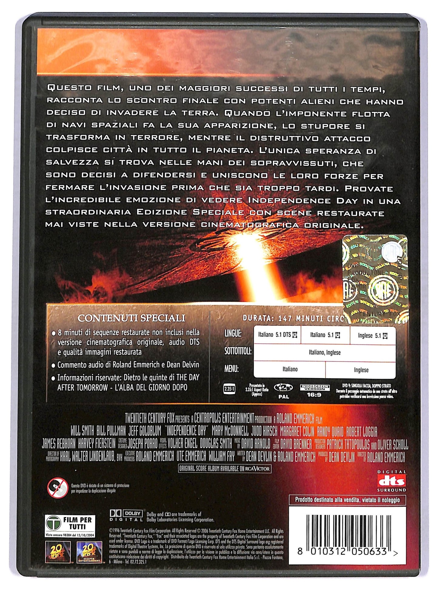 EBOND Independence Day DVD D760148