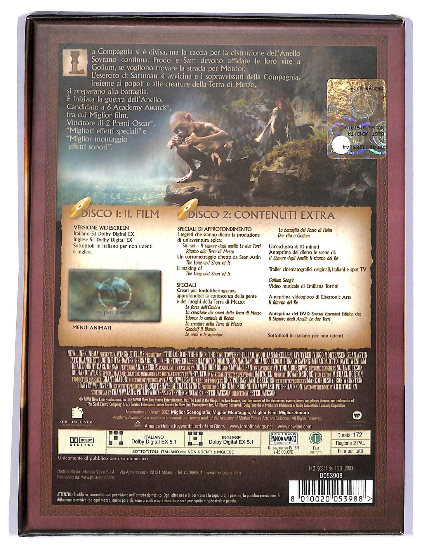 EBOND Il Signore degli Anelli - Le due torri 2 dischi DIGIPACK DVD D760152