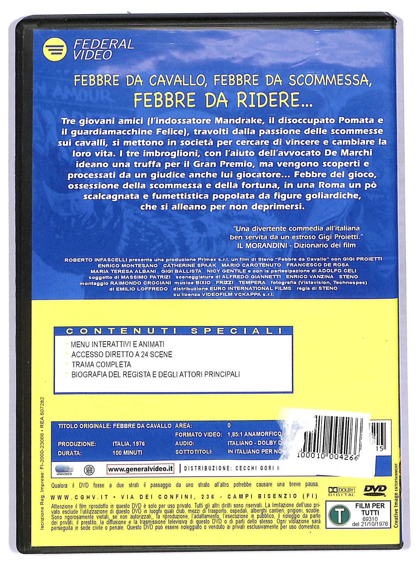 EBOND Febbre Da Cavallo DVD D760247