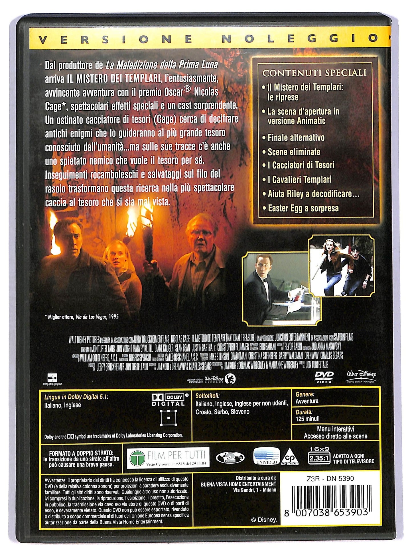 EBOND Il mistero dei Templari - National Treasure NOLEGGIO DVD D760342