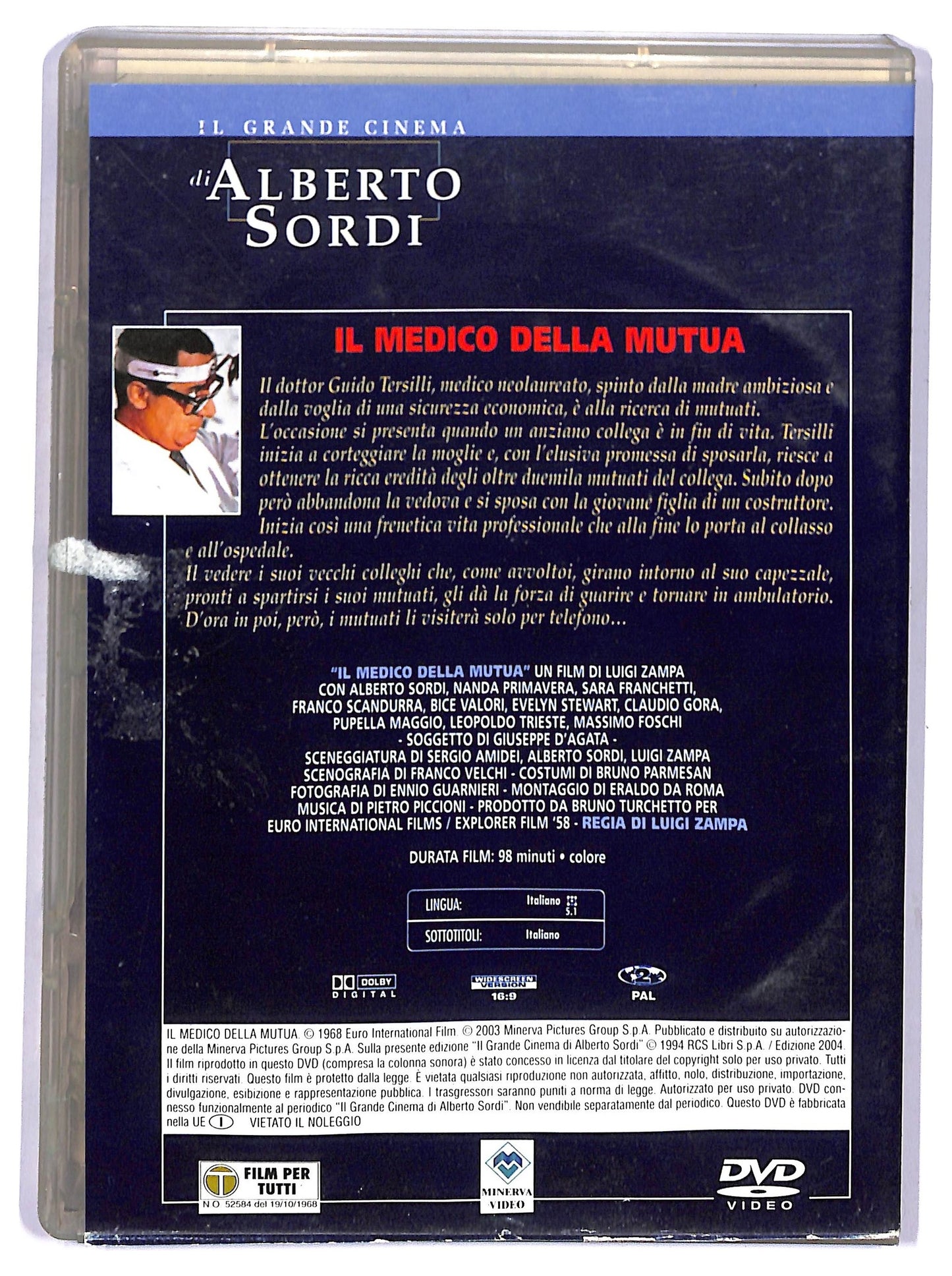 EBOND Il medico della mutua EDITORIALE DVD D760406