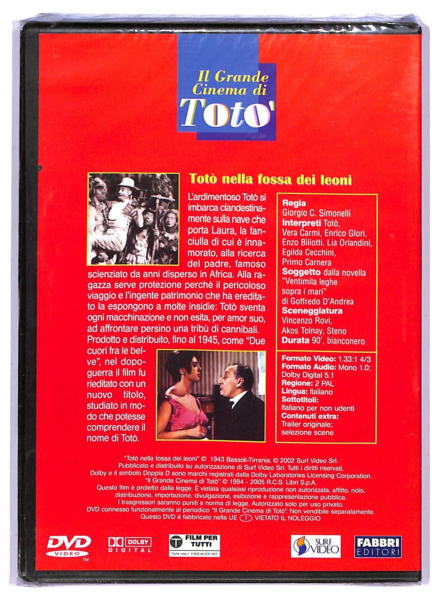 EBOND toto' - Toto nella fossa dei leoni EDITORIALE DVD D760457