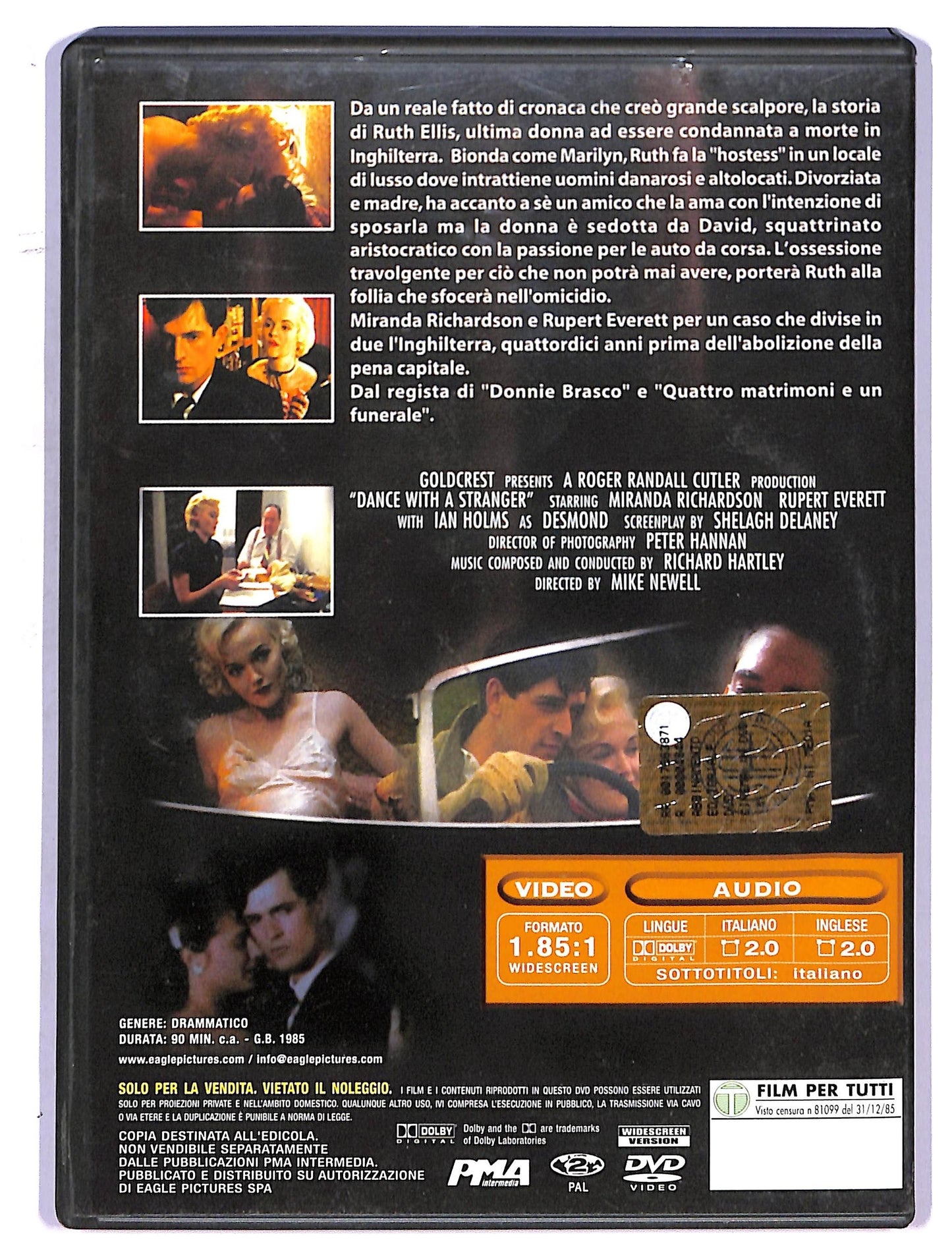 EBOND Ballando con uno sconosciuto DVD EDITORIALE D760544