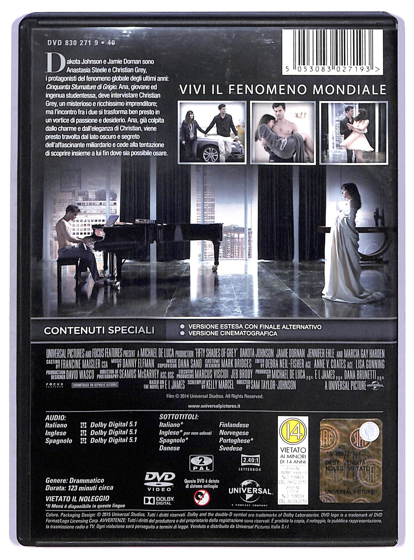 EBOND Cinquanta sfumature di grigio - Versione Estesa DVD D760634