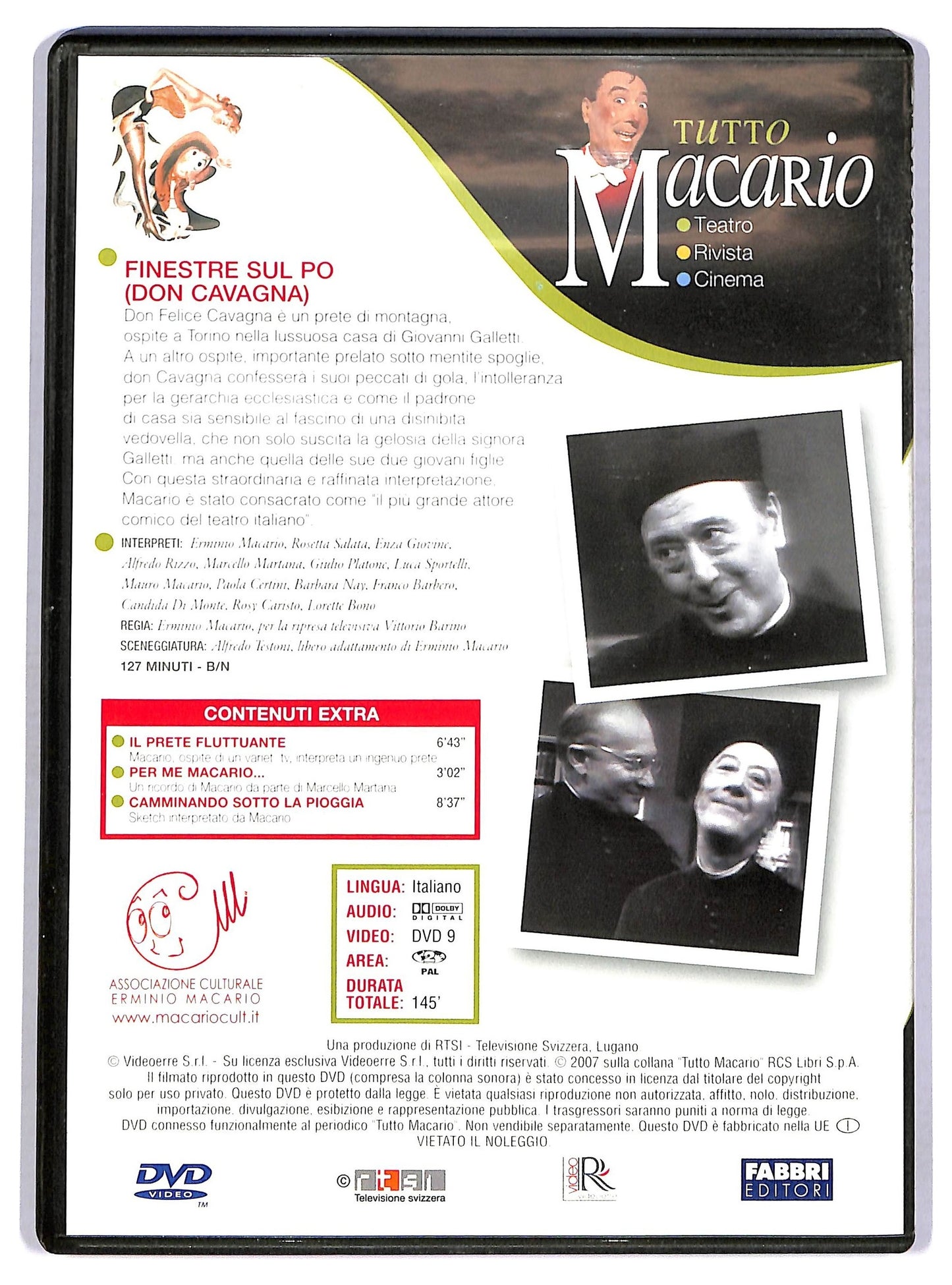 EBOND Finestre sul Po (don Cavagna) Tutto Macario EDITORIALE DVD D760863