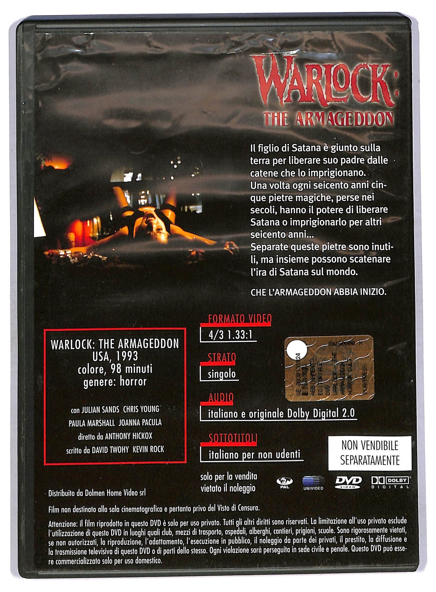 EBOND Warlock the armageddon EDITORIALE DVD D760952