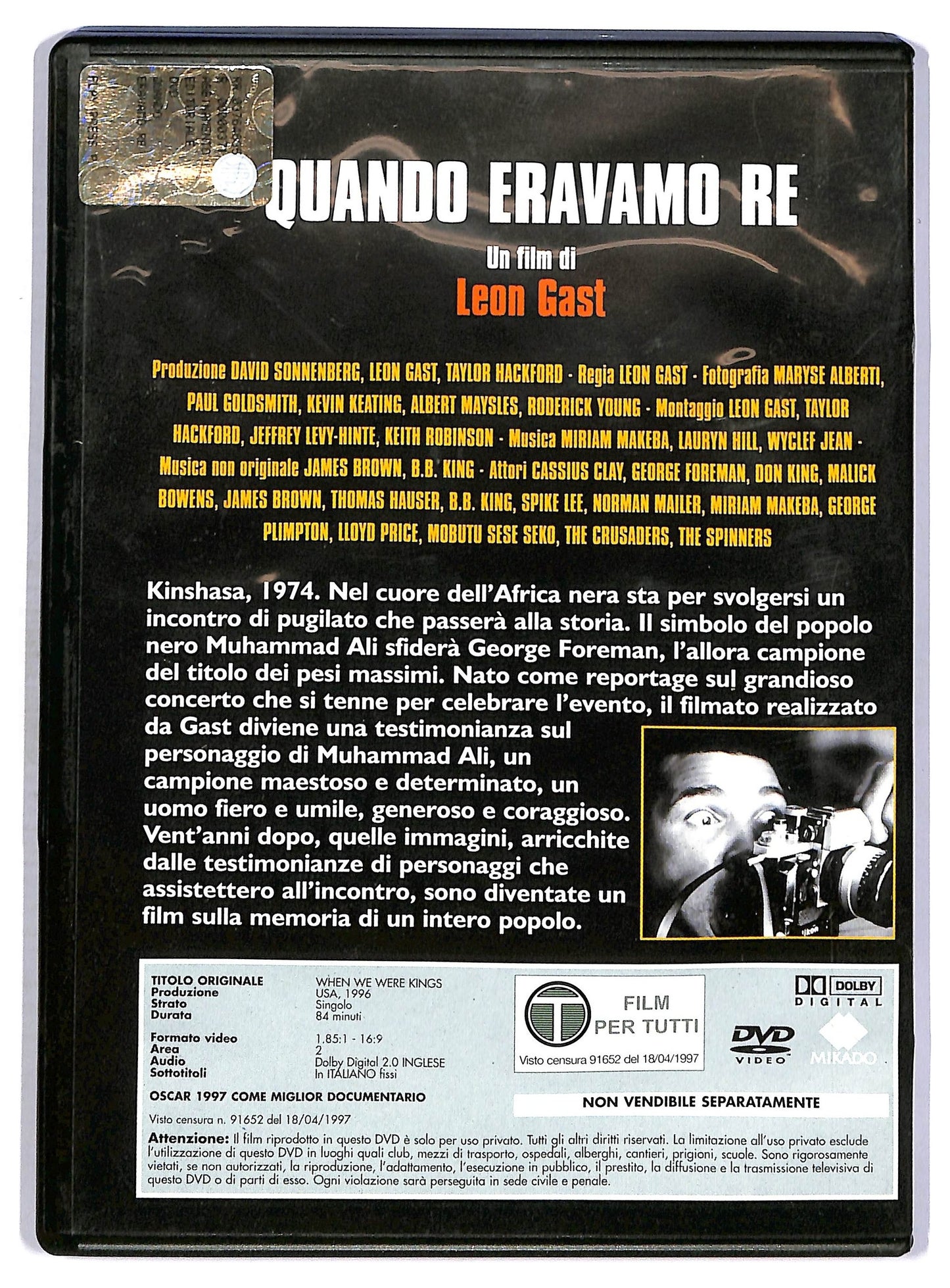 EBOND Quando eravamo re EDITORIALE DVD D760953