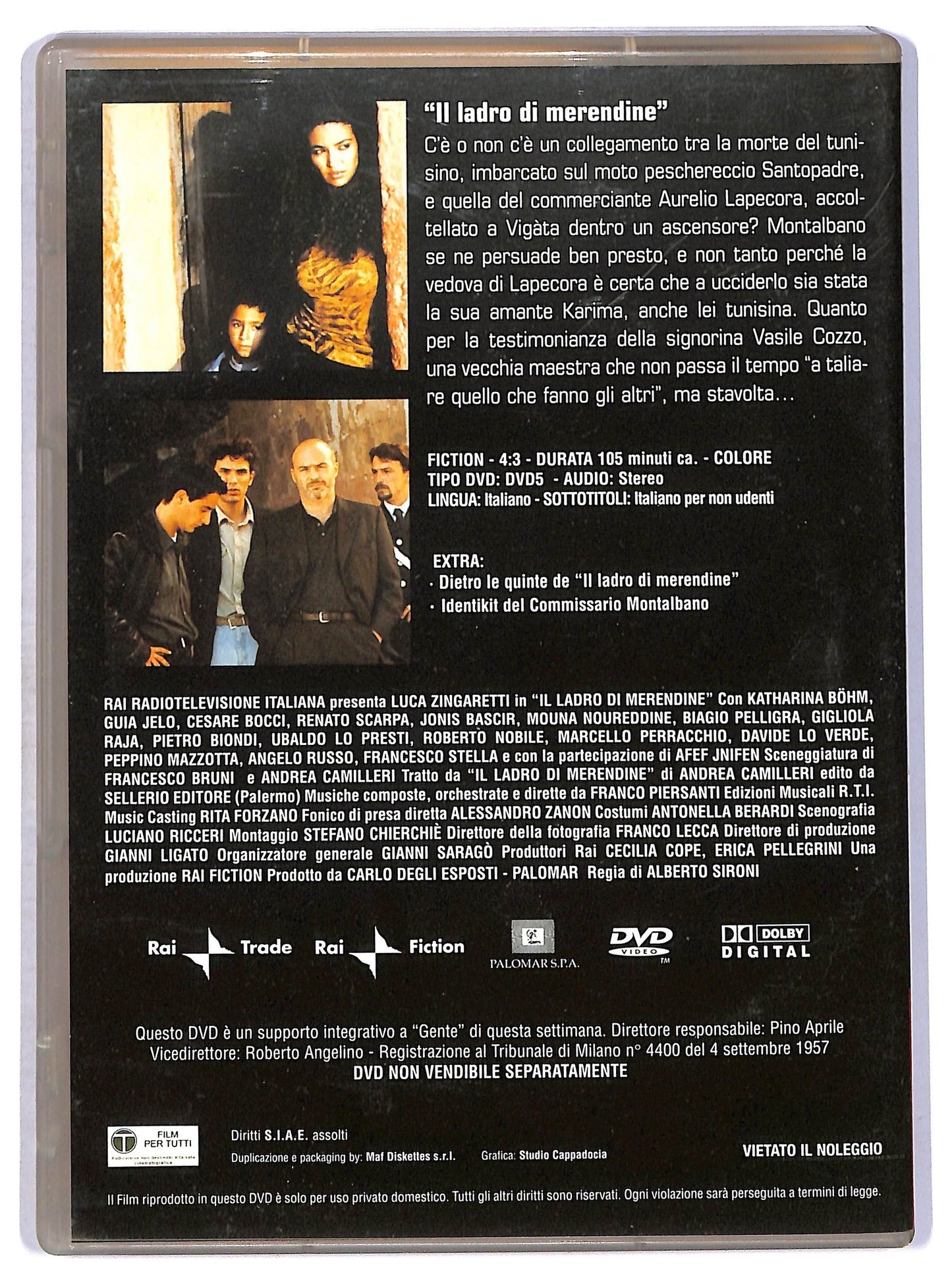 EBOND Il commissario Montalbano Il ladro di merendine vol.5 EDITORIALE DVD D761209