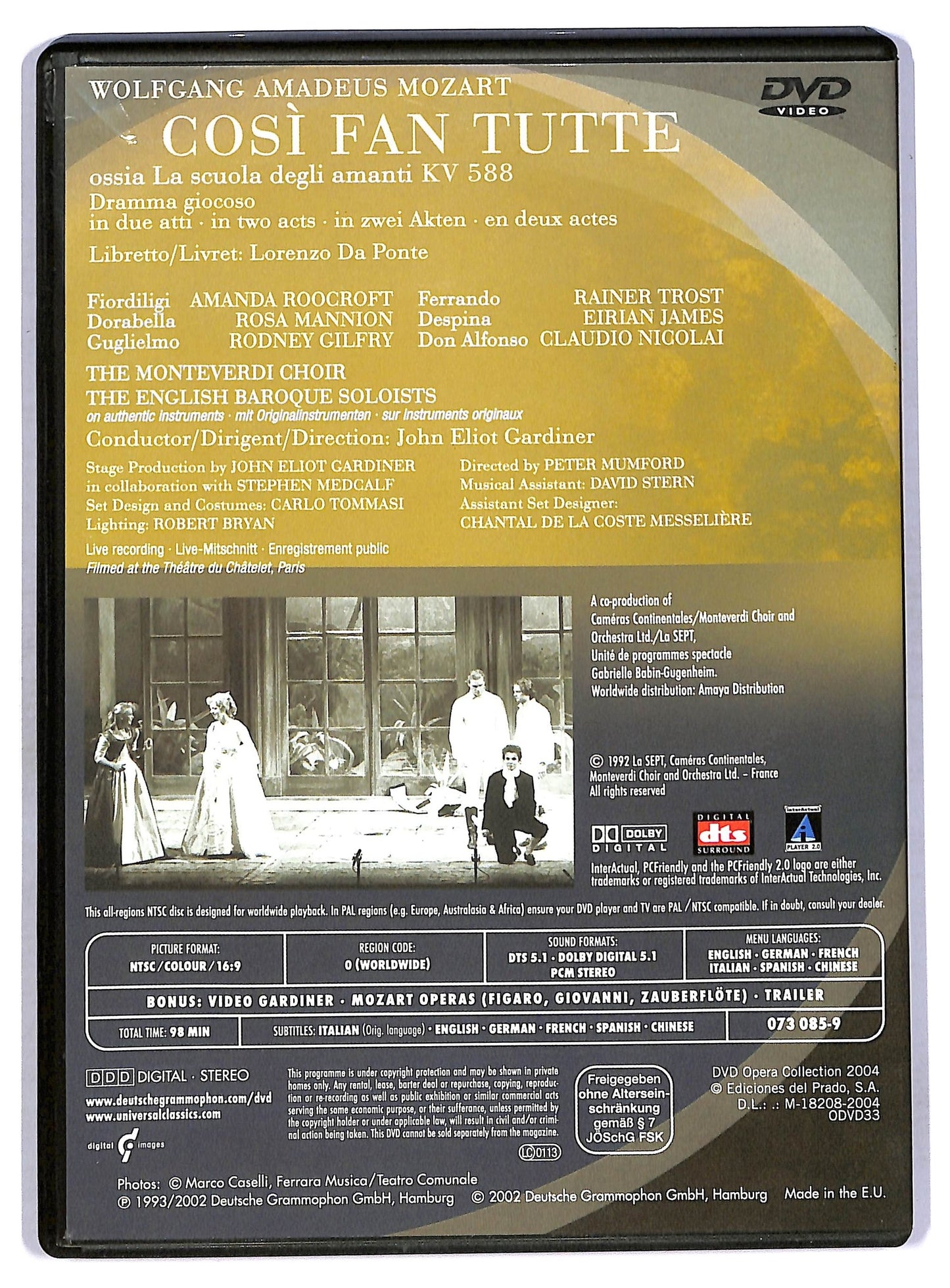 EBOND Dvd Opera Collection - Cosi fan tutte EDITORIALE DVD D761231