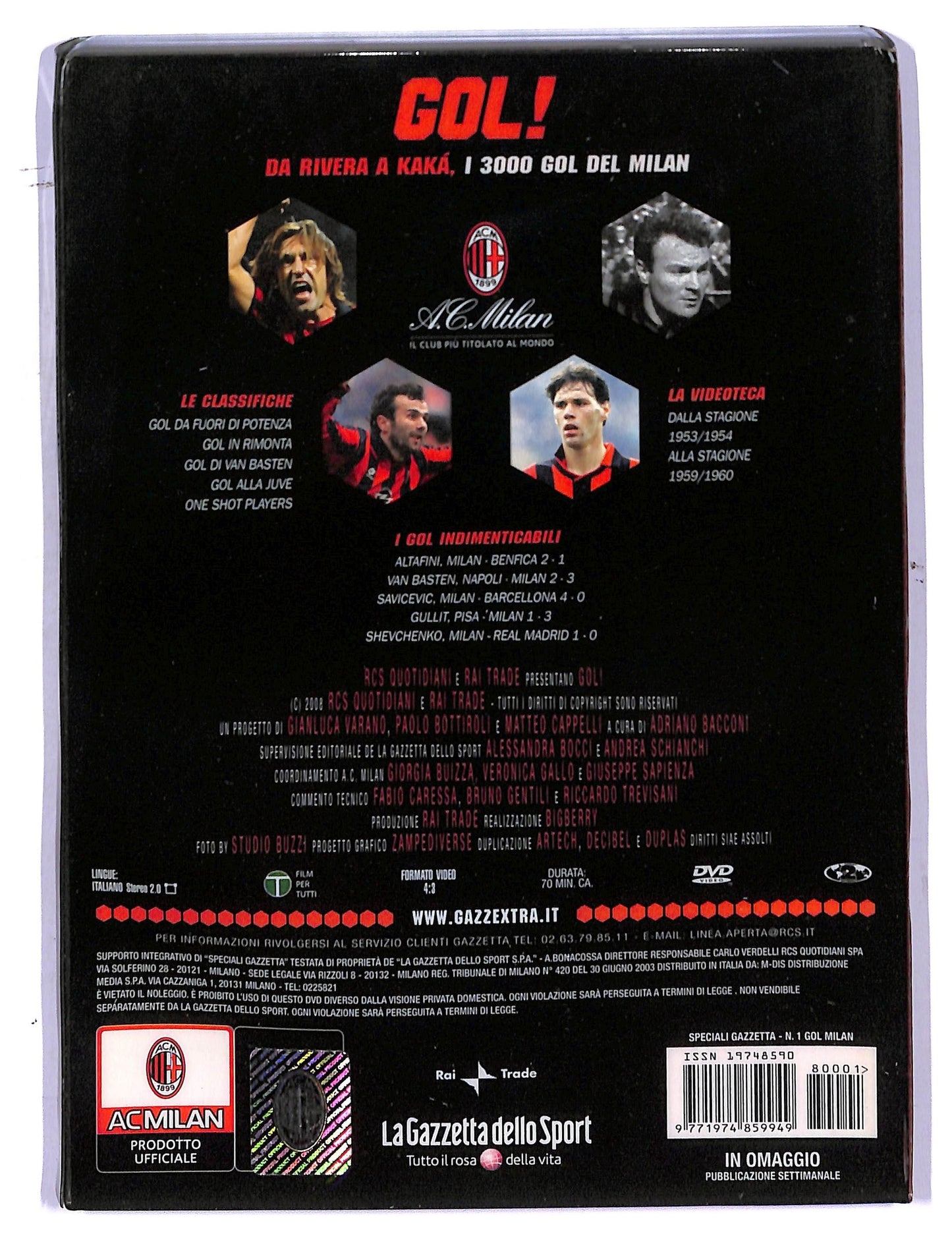 EBOND Gol da rivera a kaka - i 3000 gol del milan EDITORIALE DVD D761318