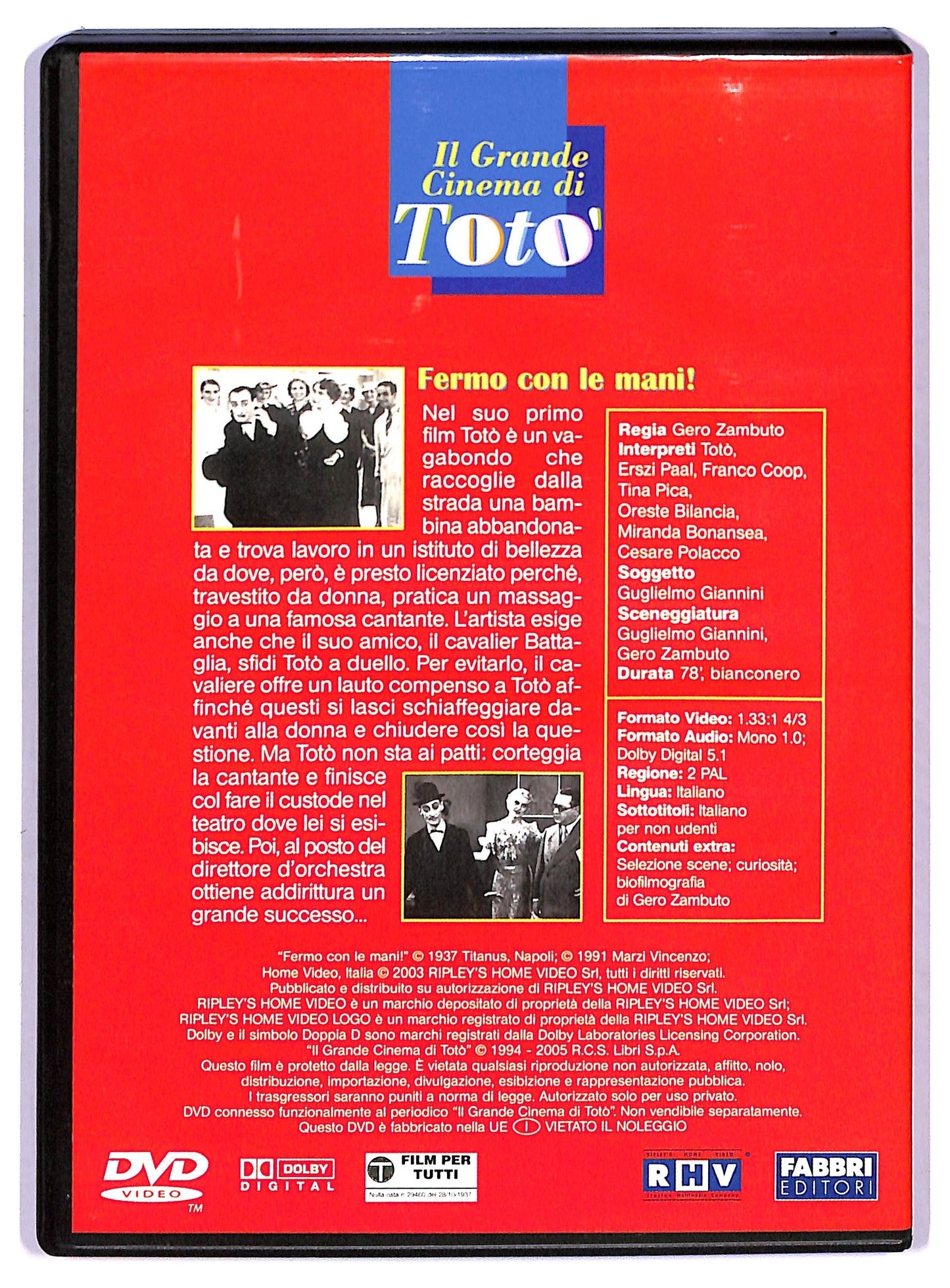 EBOND Fermo con le mani EDITORIALE DVD D761441