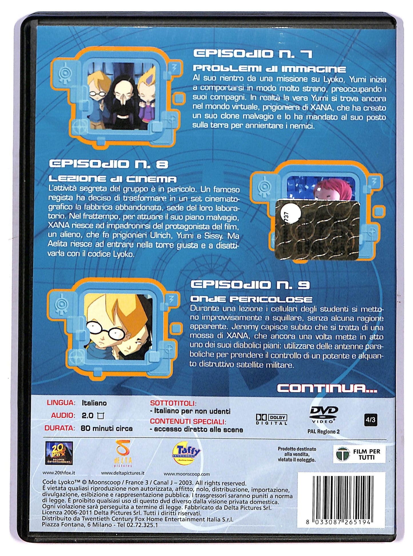 EBOND Code Lyoko Volume 03 DVD D761555