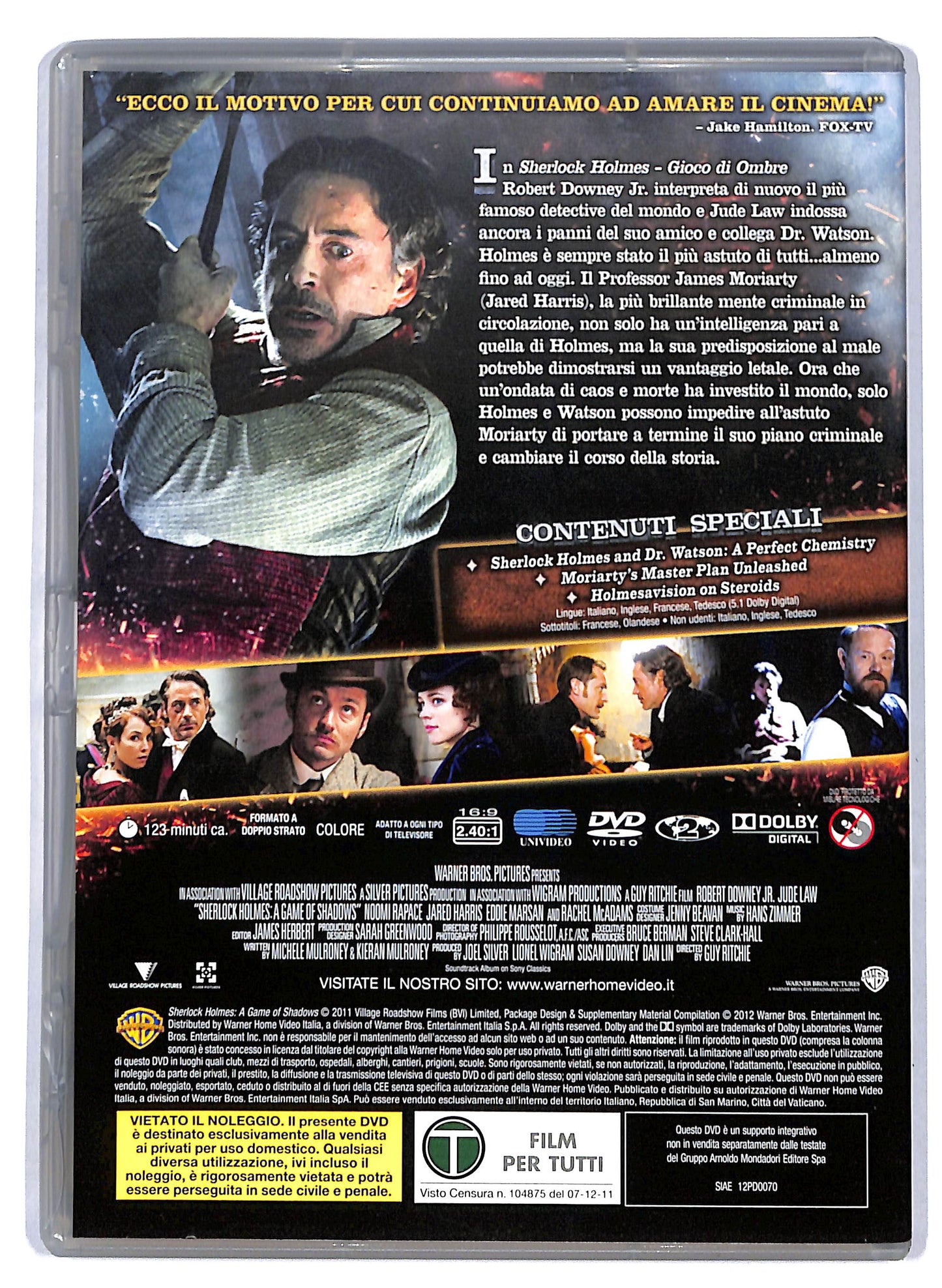 EBOND Sherlock Holmes - Gioco di ombre EDITORIALE DVD D761606