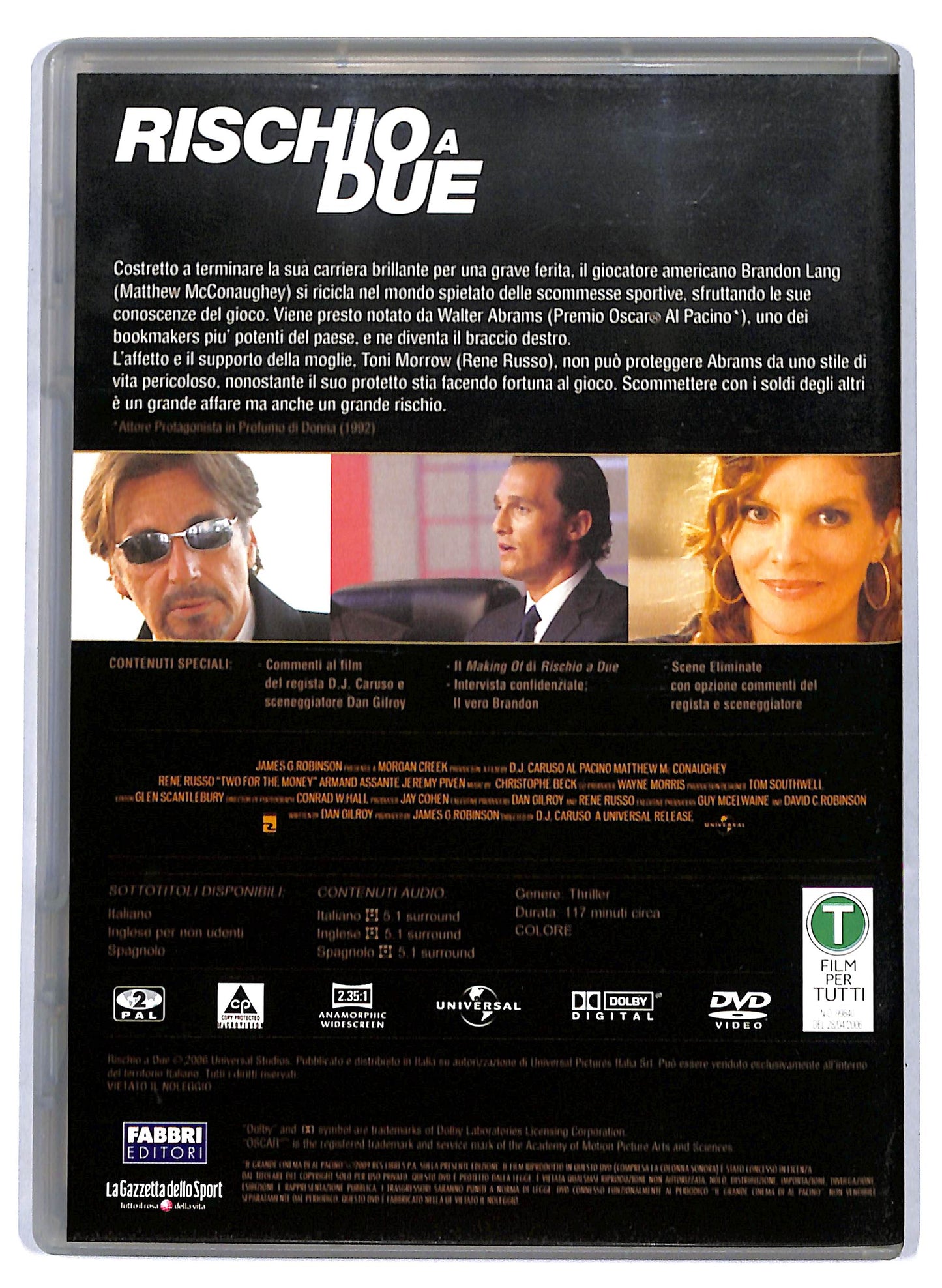 EBOND Rischio a due EDITORIALE DVD D761622