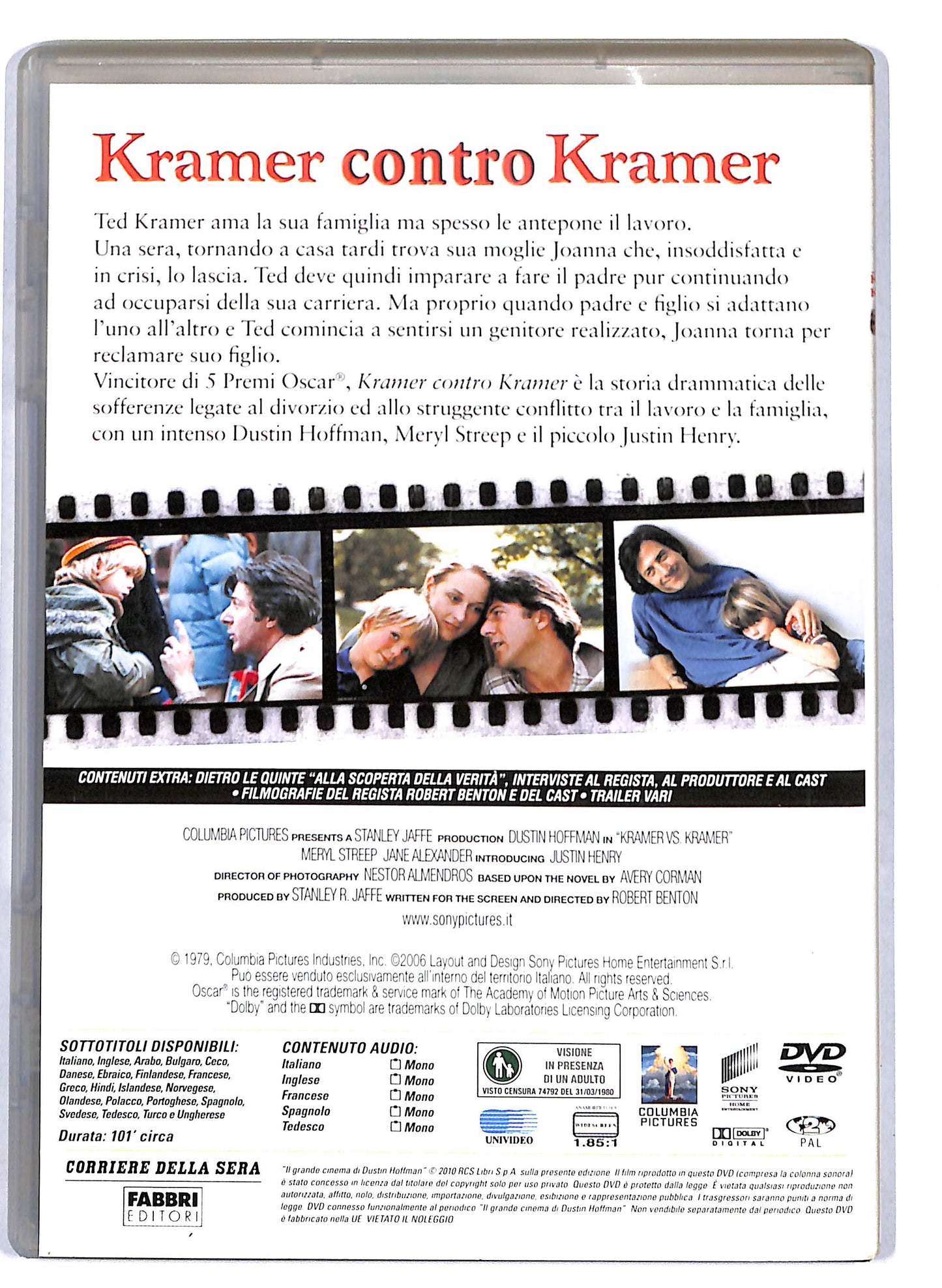EBOND Kramer contro Kramer EDITORIALE DVD D761624