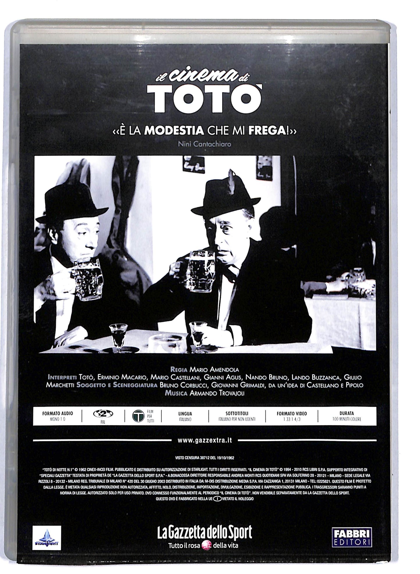 EBOND Il Cinema di Toto - Toto di notte n. 1 EDITORIALE DVD D761654