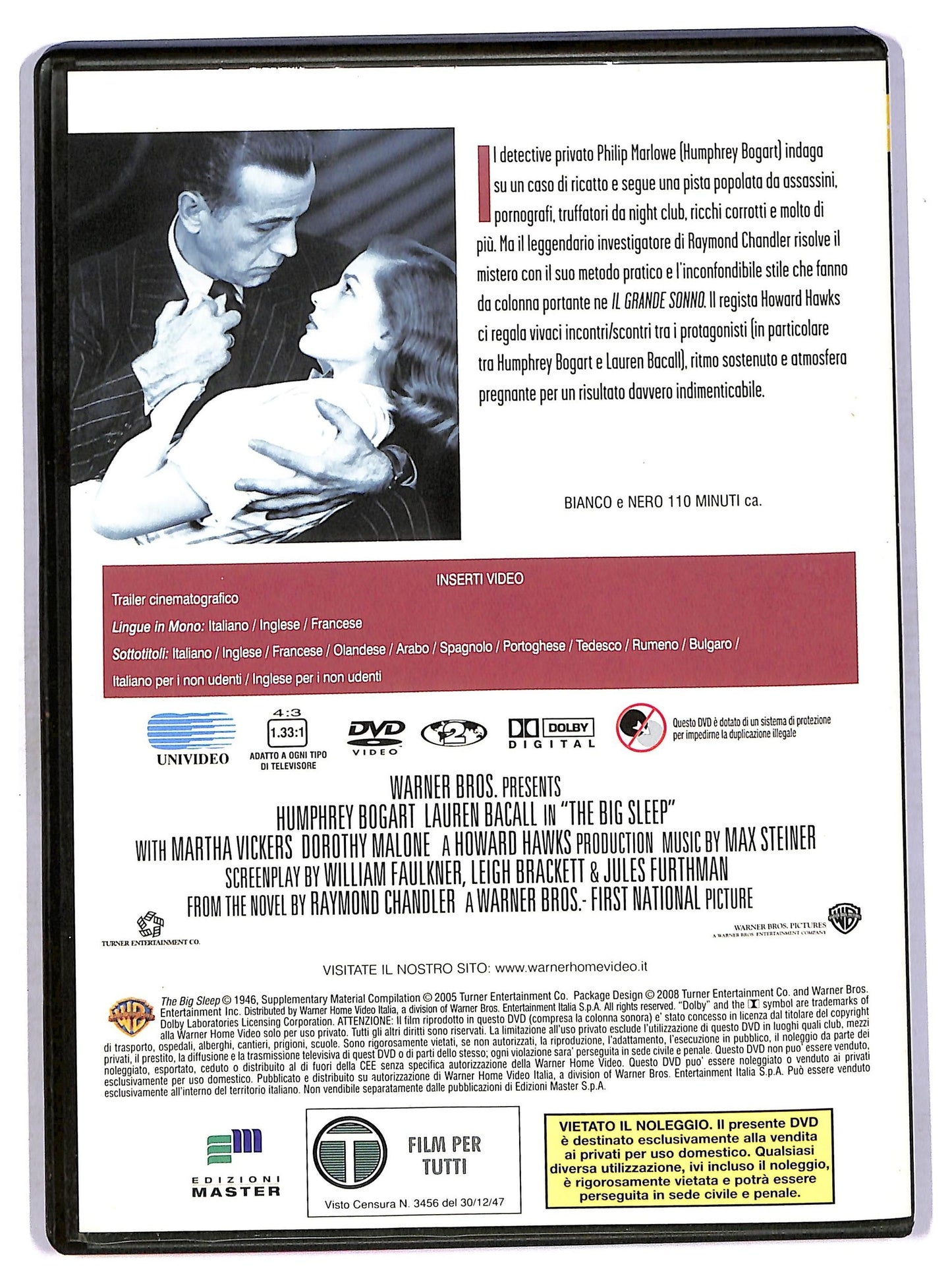EBOND Il grande sonno EDITORIALE DVD D761854