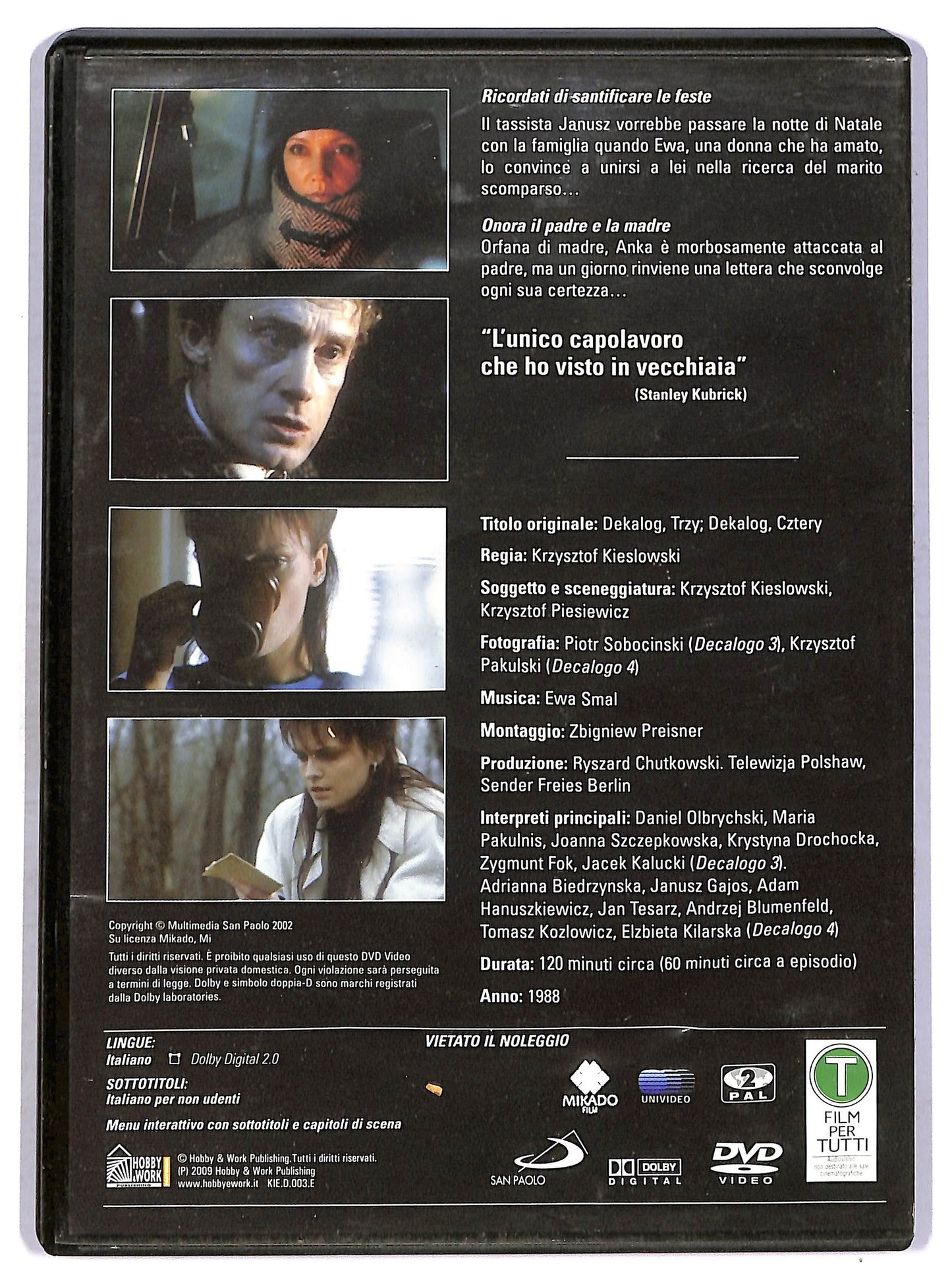 EBOND Il Decalogo cap 3 - 4 EDITORIALE DVD D761855