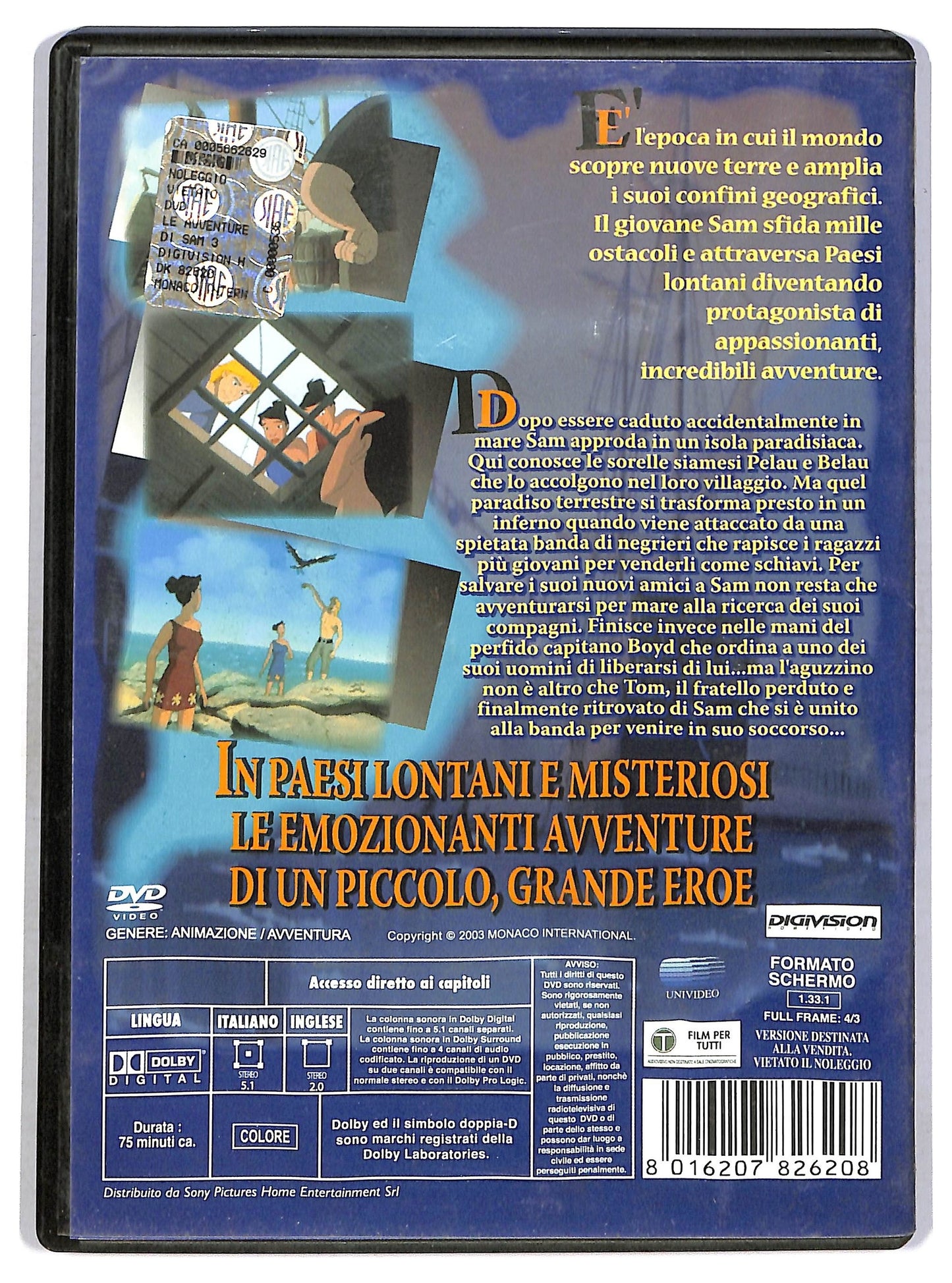 EBOND Le avventure di Sam 3 DVD D761941