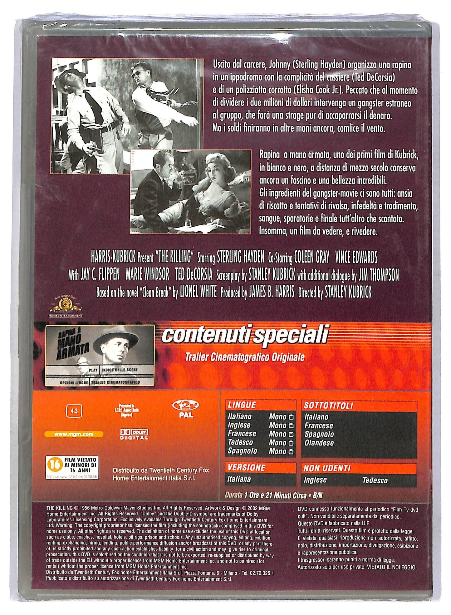 EBOND Rapina a mano armata EDITORIALE DVD D762025