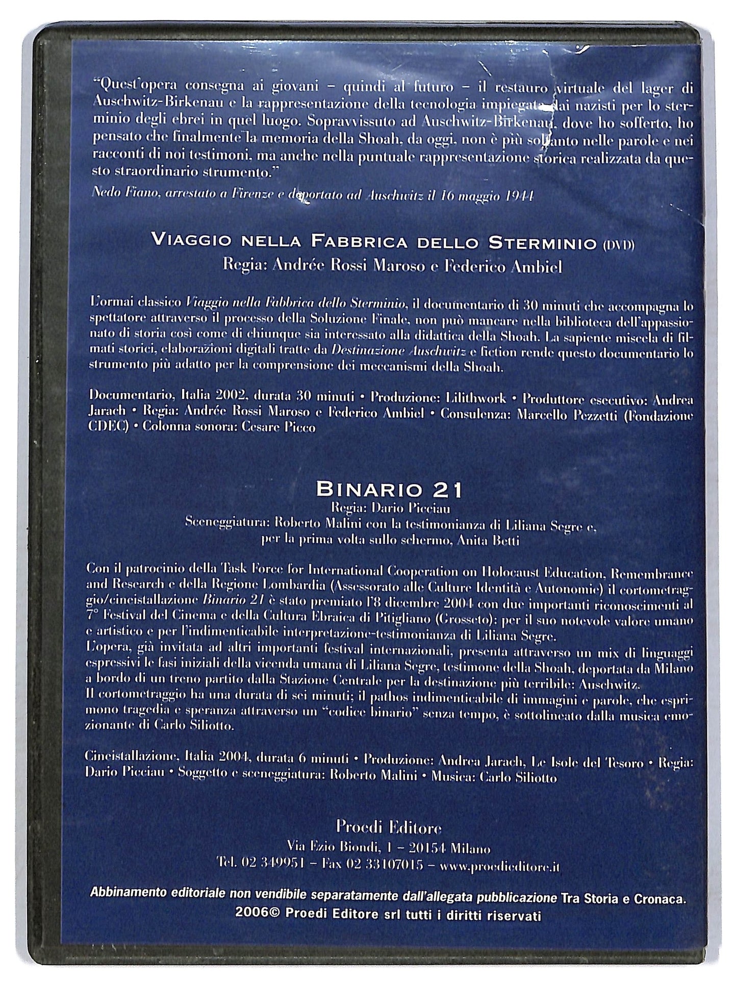 EBOND Viaggio nella Fabrica dello Sterminio EDITORIALE DVD D762101