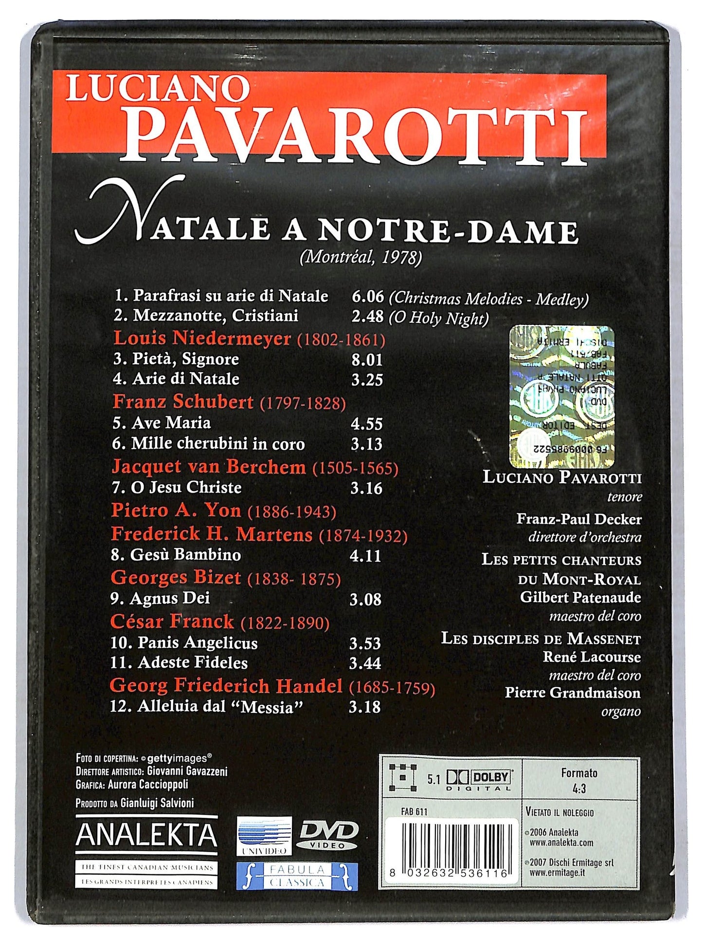 EBOND Luciano Pavarotti: Natale A Notre-dame DVD D762107
