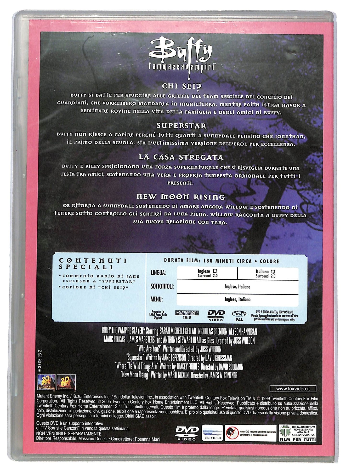 EBOND Buffy l'ammazzavampiri stagione quattro disco 5 EDITORIALE DVD D762122