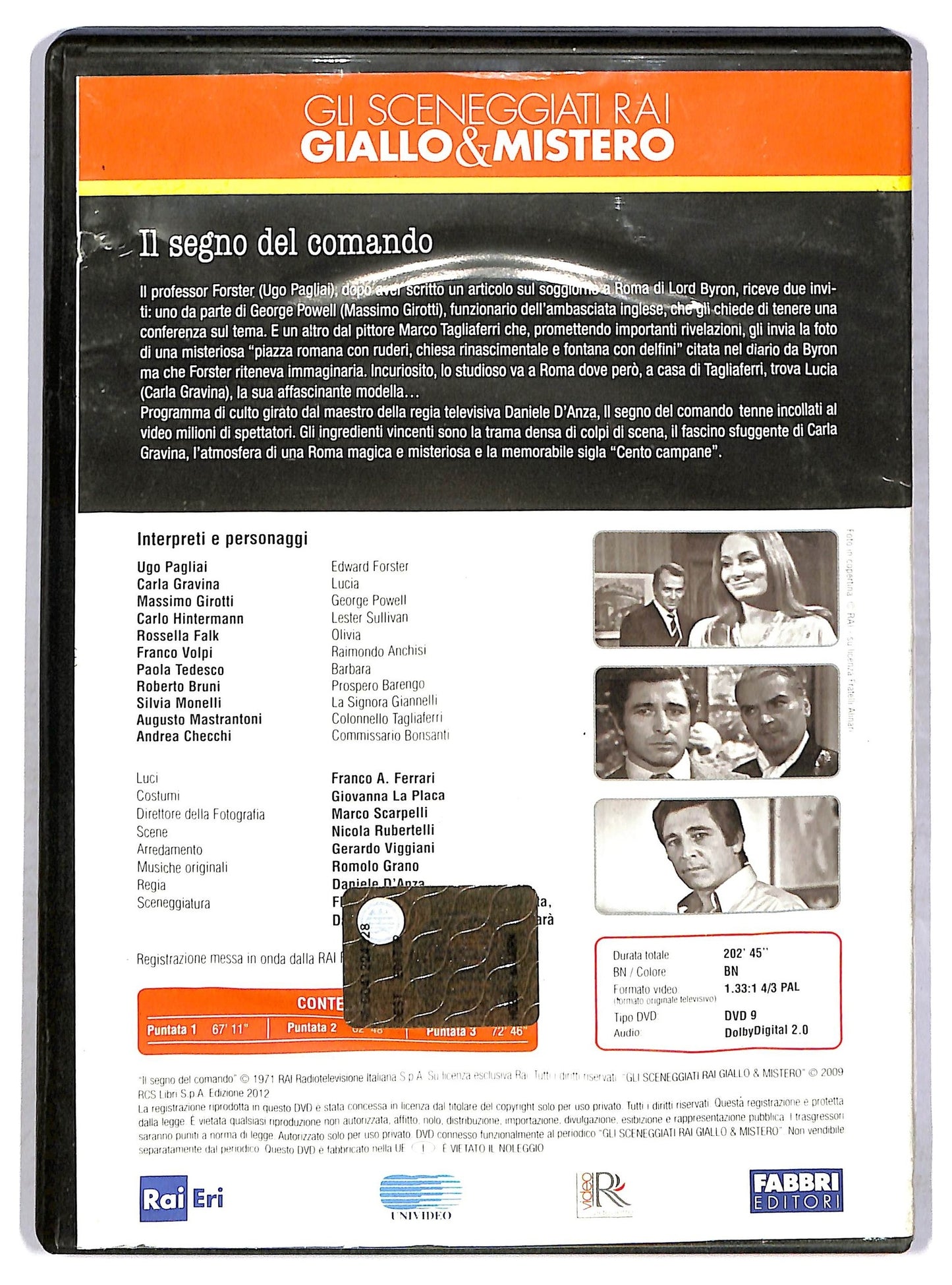 EBOND Il Segno Del Comando Puntata 1-3 DVD Editoriale D762229