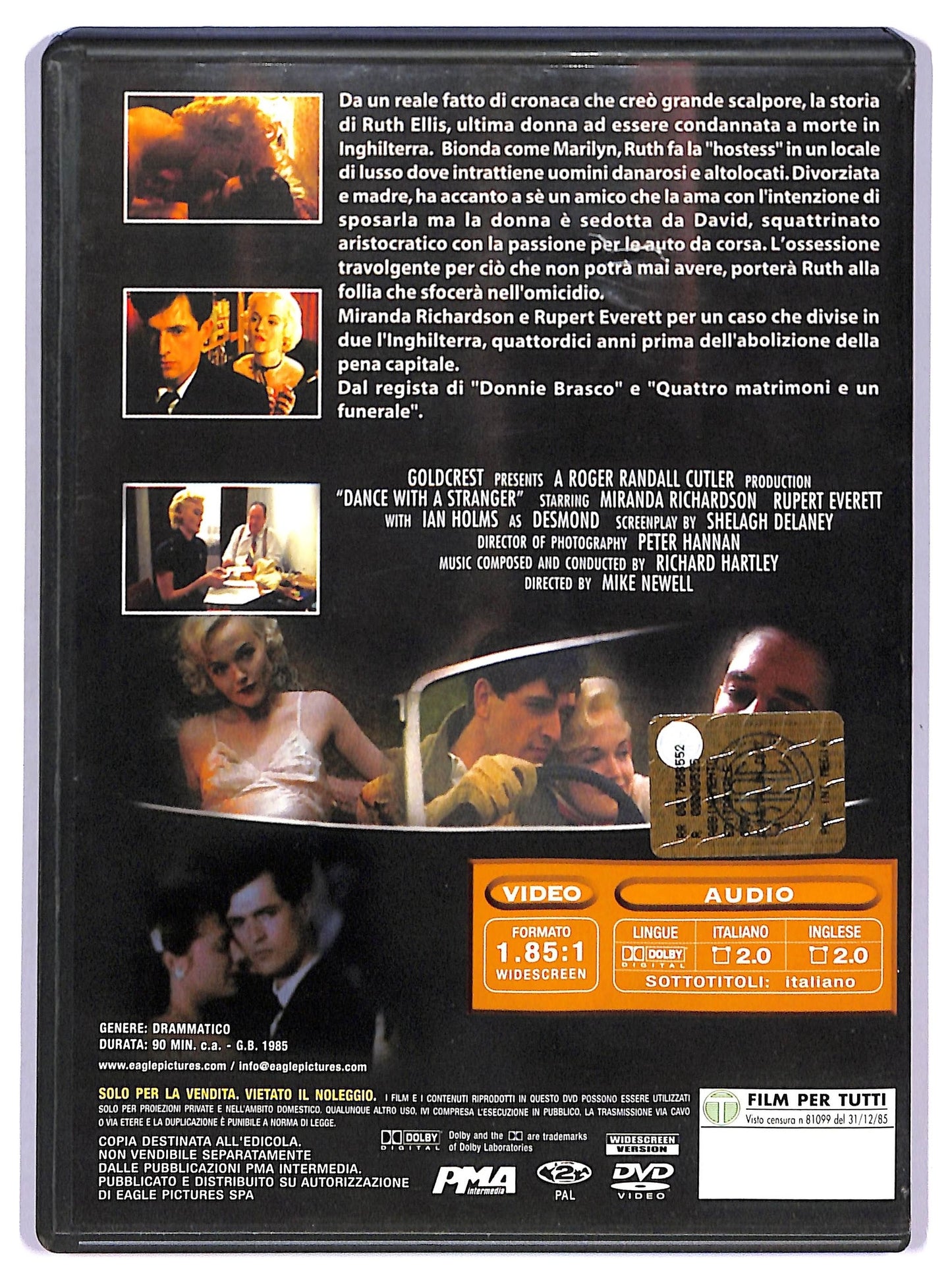 EBOND Ballando con uno sconosciuto DVD EDITORIALE D762519