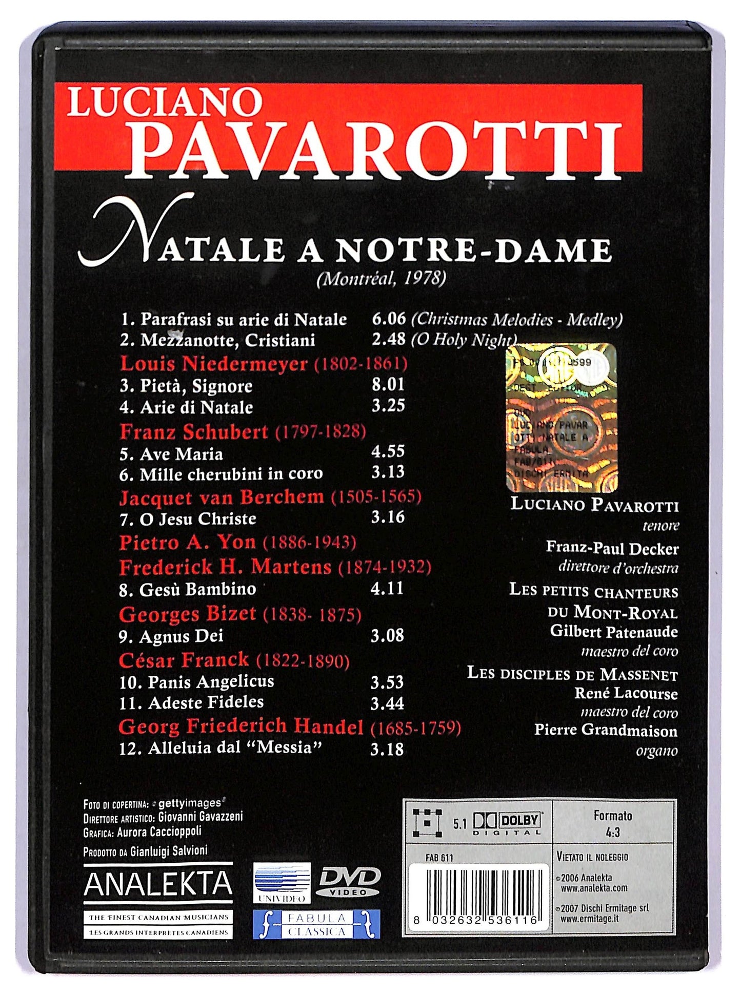 EBOND Luciano Pavarotti: Natale A Notre-dame DVD D762528