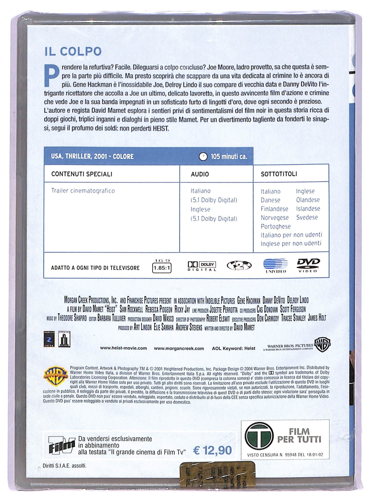 EBOND Il colpo EDITORIALE DVD D762620