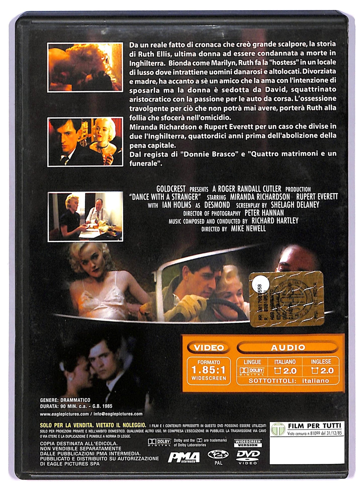 EBOND Ballando con uno sconosciuto DVD EDITORIALE D762623