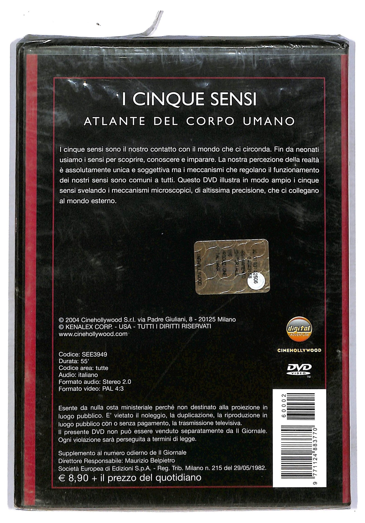 EBOND I Cinque Sensi. Atlante Del Corpo Umano DVD Editoriale D762722