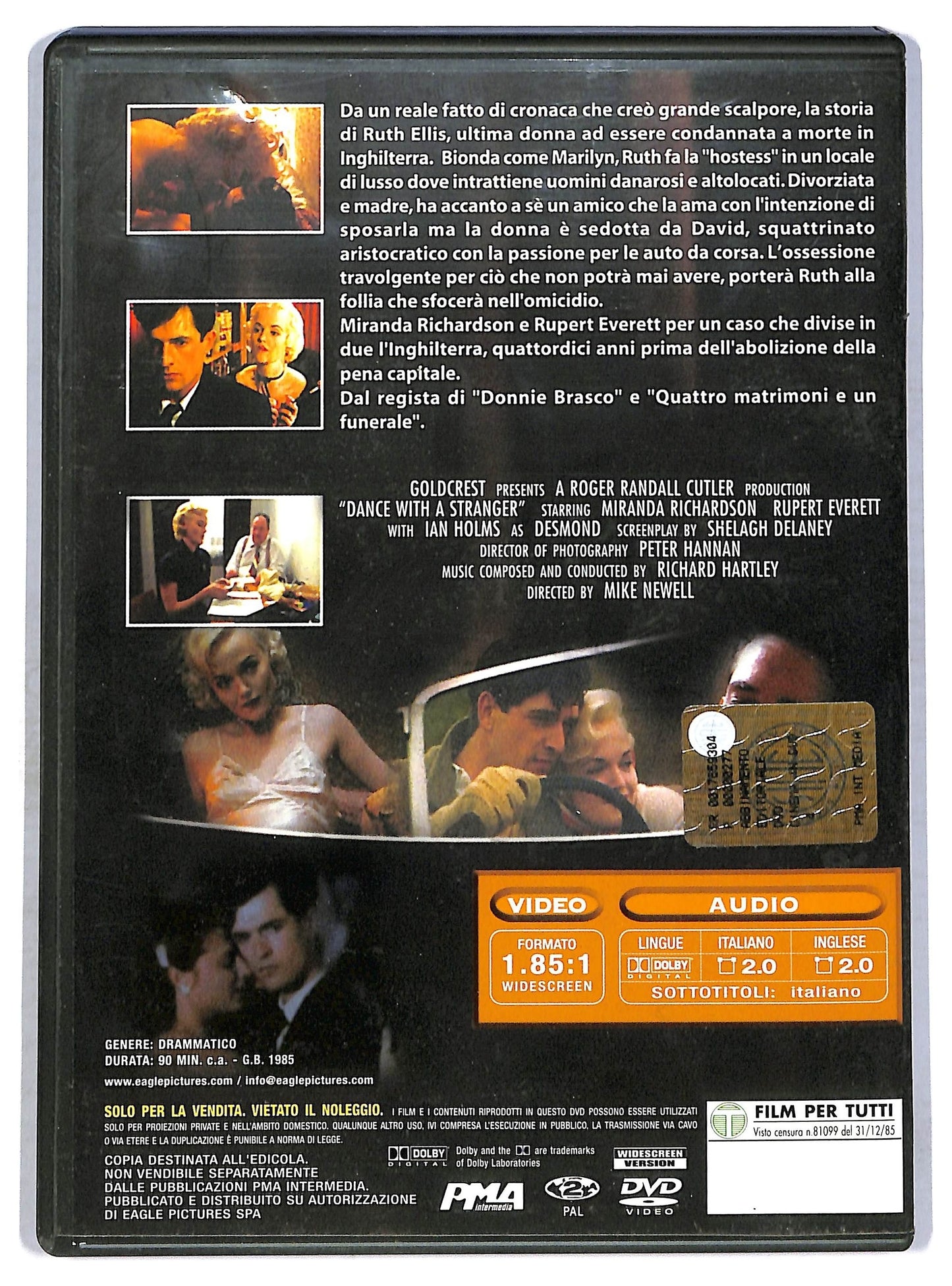 EBOND Ballando con uno sconosciuto DVD EDITORIALE D762825